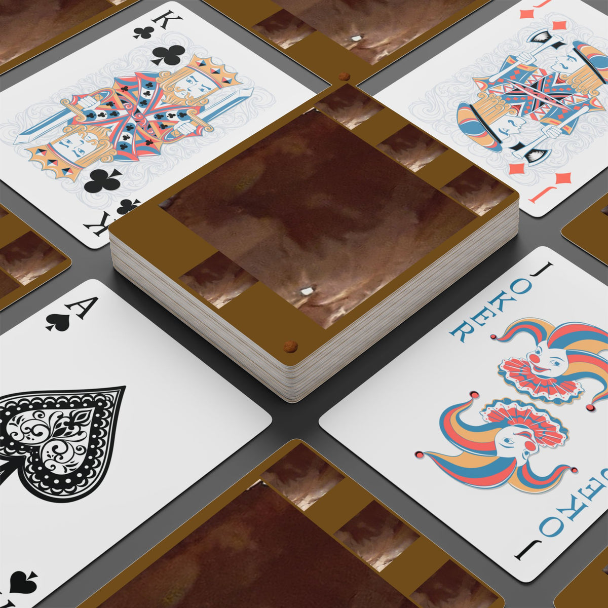 EDITH EINSTEIN WALNUT FACTORY 10 Poker Playing Cards