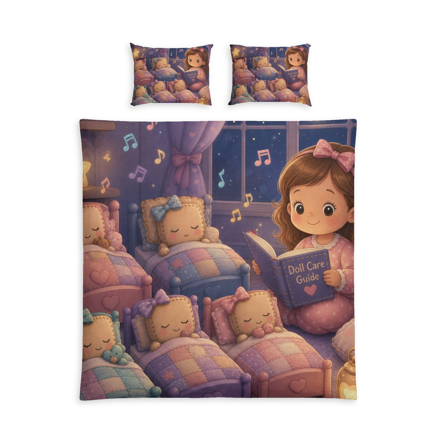 SQUARE FABRIC DOLL GENTLE CARE Cotton Bed Set
