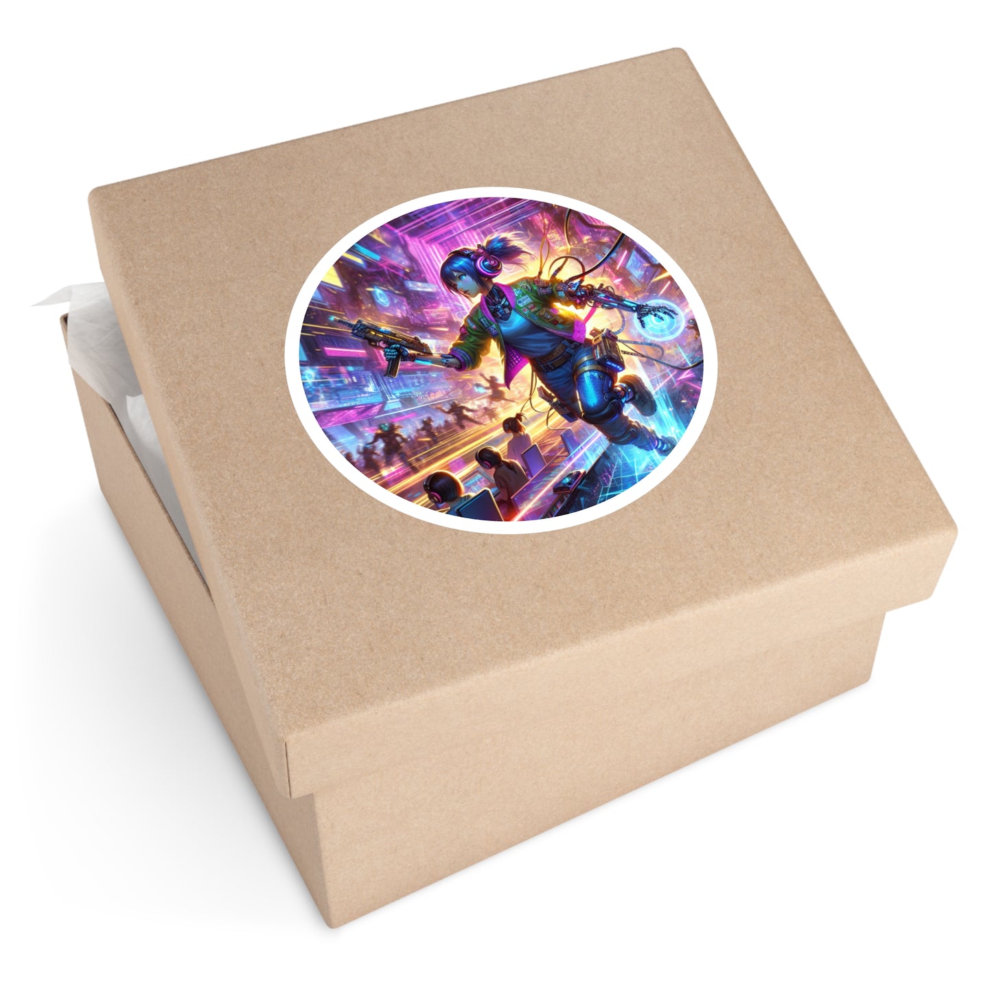 Cyborg Gamer Stickers