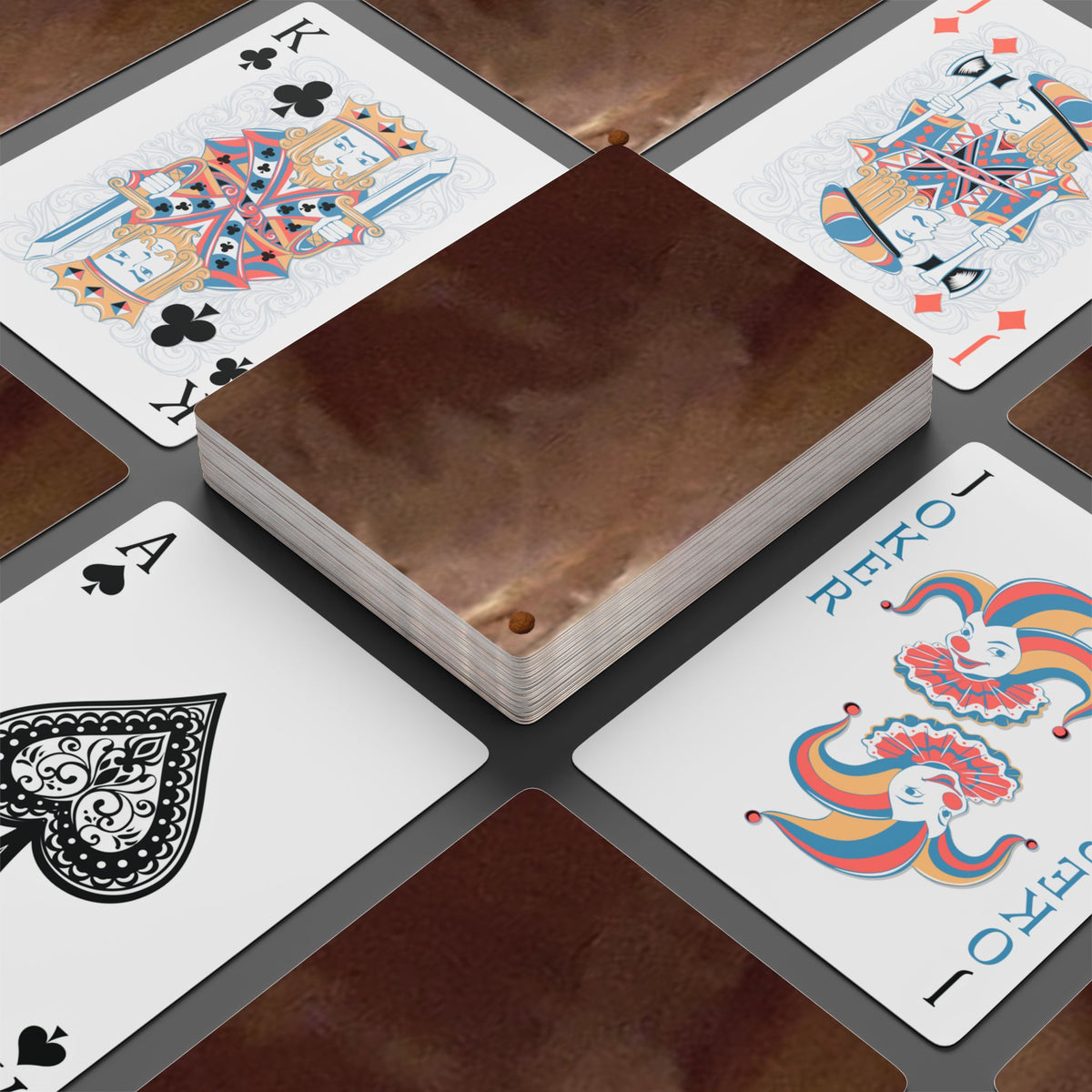 EDITH EINSTEIN WALNUT FACTORY 8 Poker Playing Cards