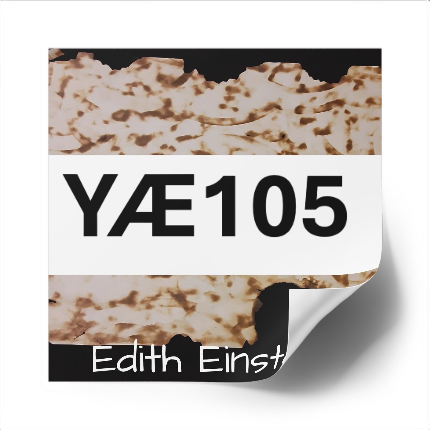 Code 2 Square Stickers, Custom Art for Decor, Gifts, Scrapbooking, Party Favors, YÆ105, Edith Einstein Design
