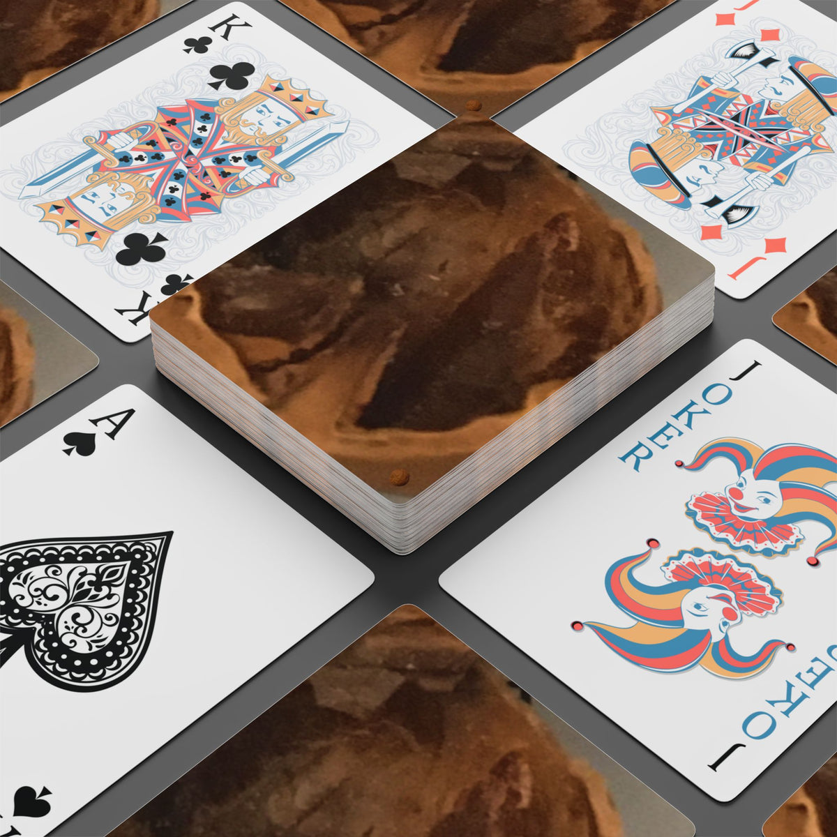 EDITH EINSTEIN WALNUT FACTORY 22 Poker Playing Cards