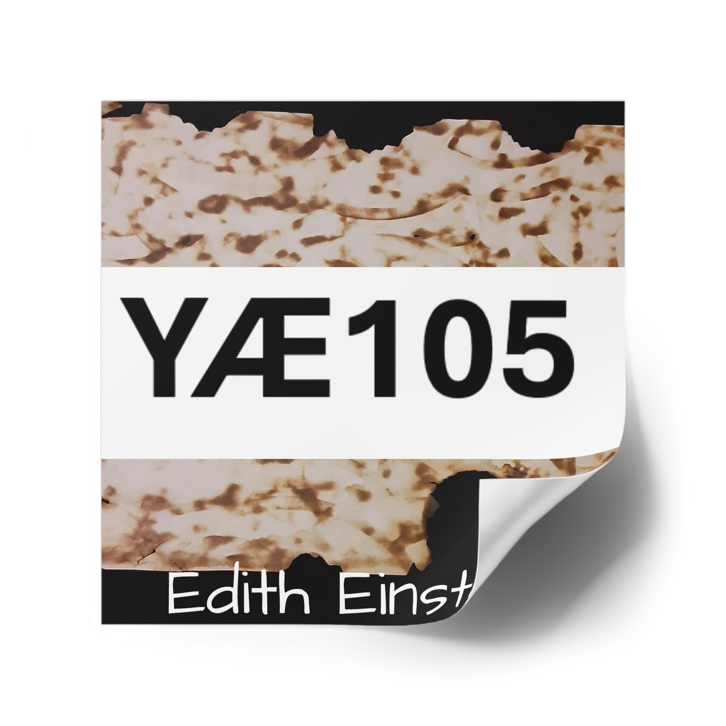Code 2 Square Stickers, Custom Art for Decor, Gifts, Scrapbooking, Party Favors, YÆ105, Edith Einstein Design