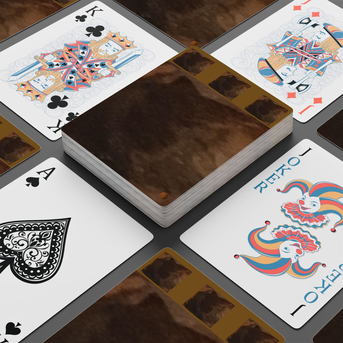 EDITH EINSTEIN WALNUT FACTORY 23 Poker Playing Cards