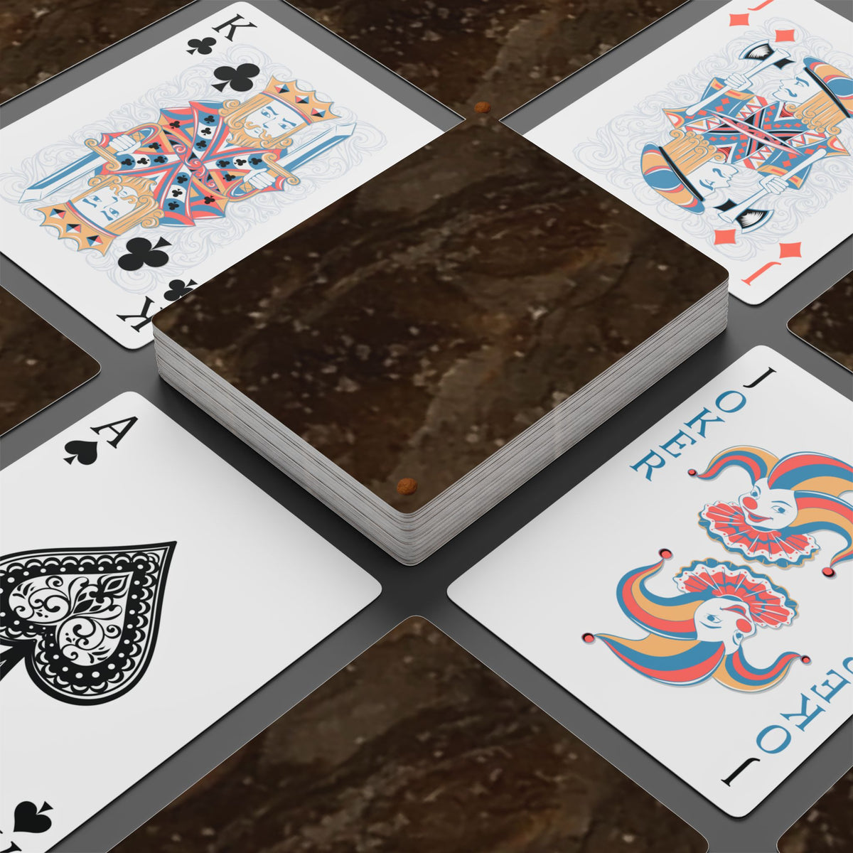 EDITH EINSTEIN WALNUT FACTORY 25 Poker Playing Cards