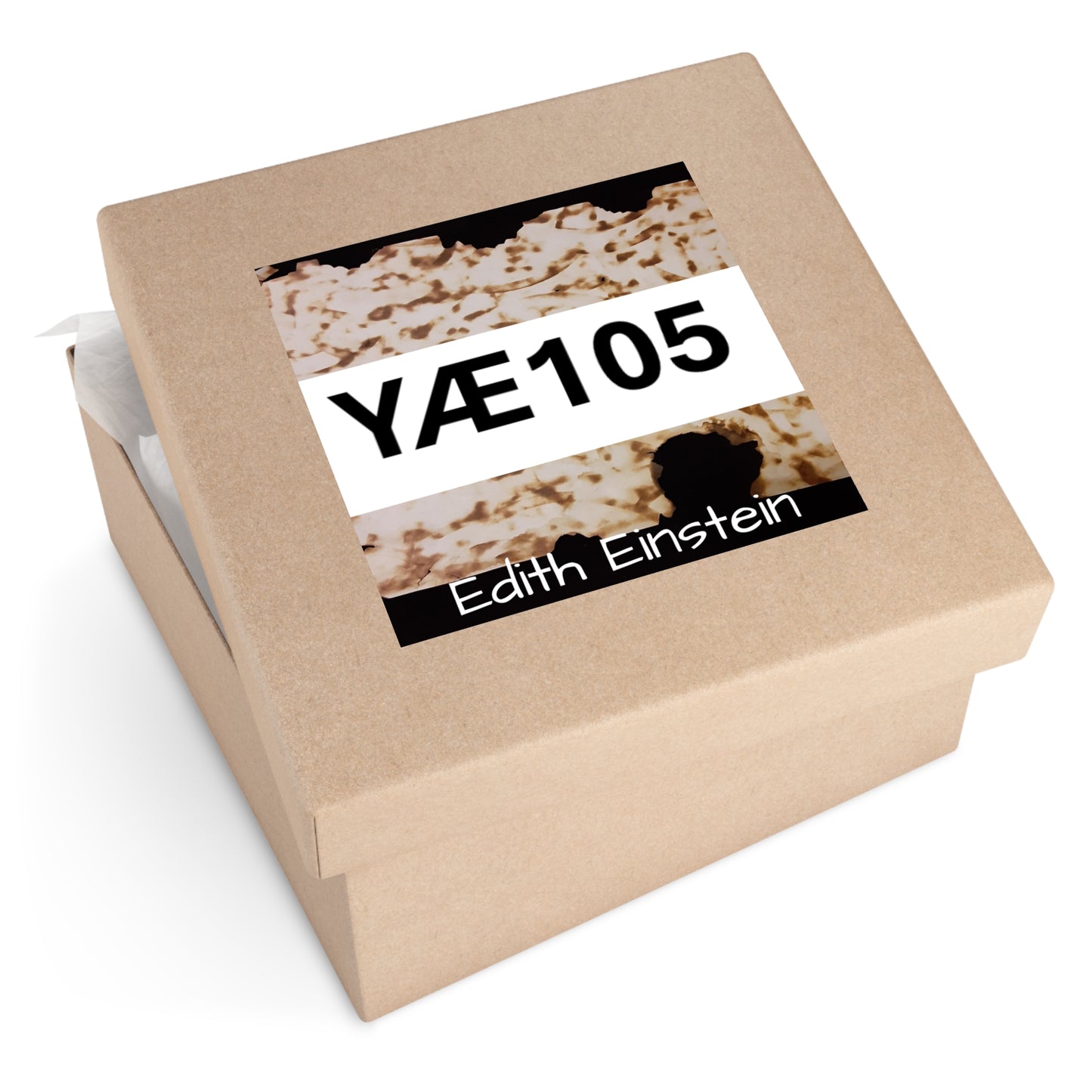 Code 2 Square Stickers, Custom Art for Decor, Gifts, Scrapbooking, Party Favors, YÆ105, Edith Einstein Design