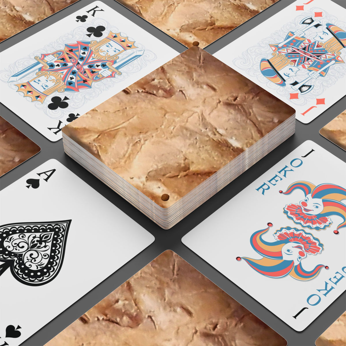 EDITH EINSTEIN WALNUT FACTORY 3 Poker Playing Cards
