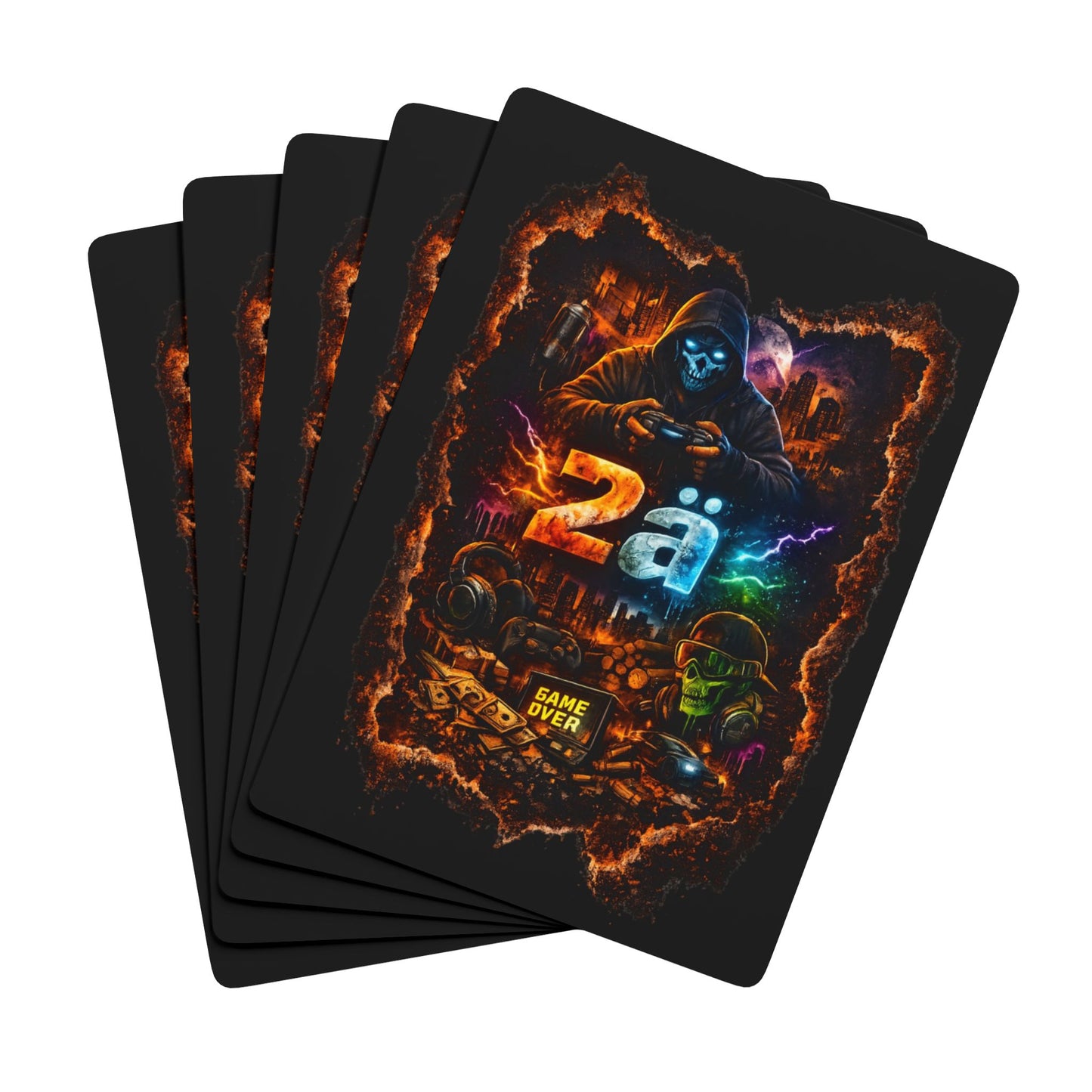 CODED GAMER FINISH HIM Poker Playing Cards