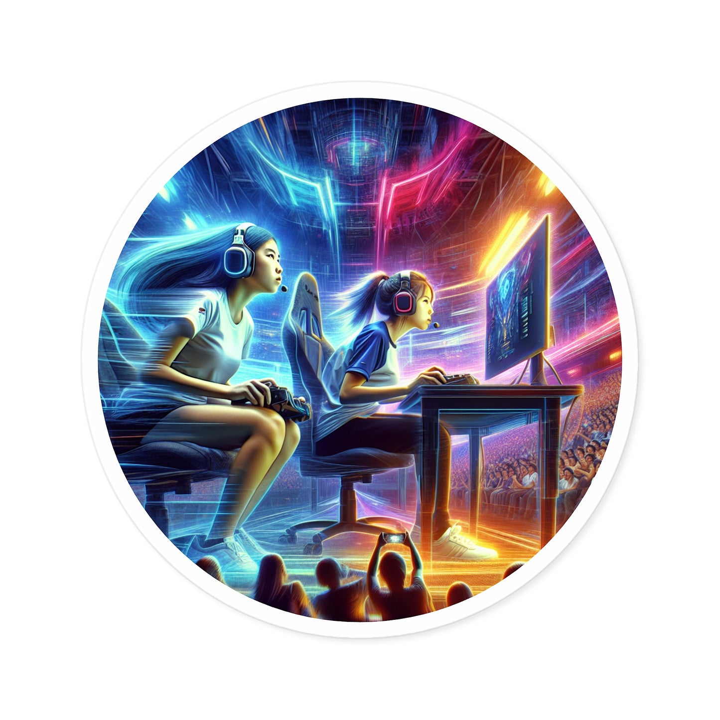 Gamer Stickers Female Teens