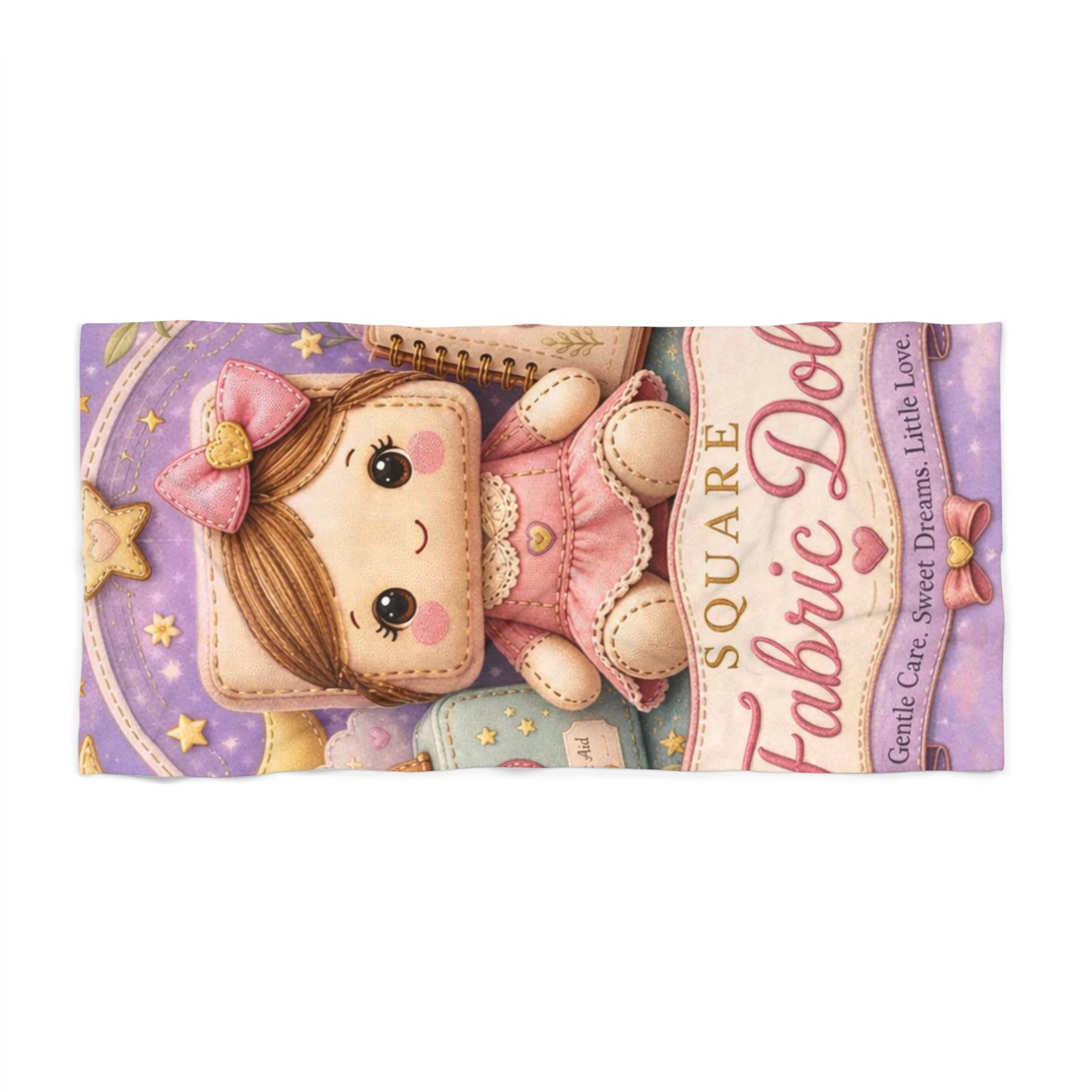 SQUARE FABRIC DOLL Beach Towel