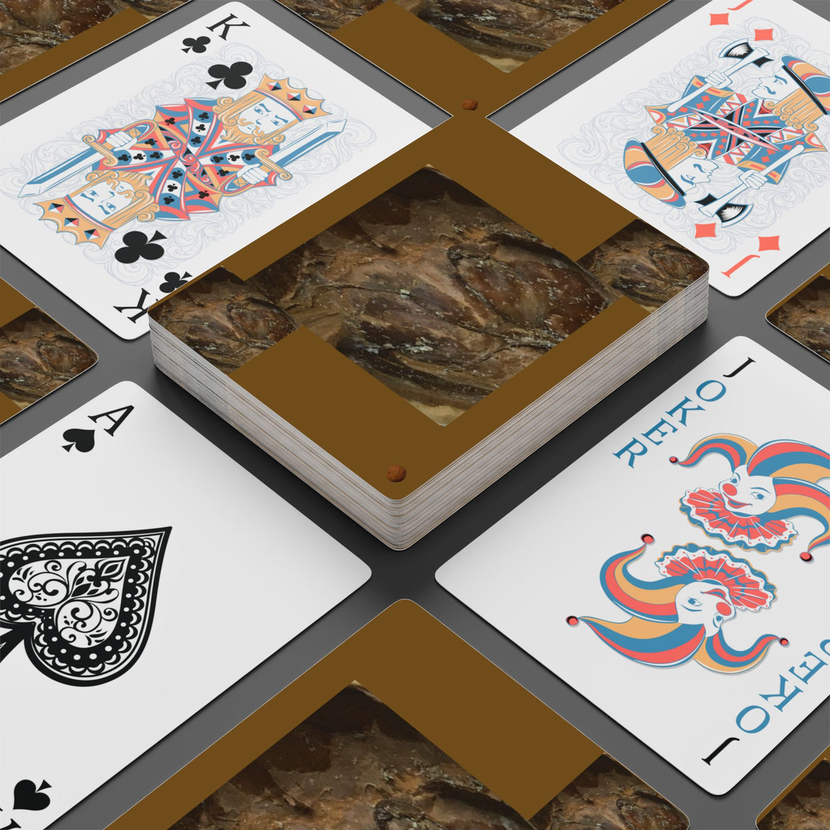 EDITH EINSTEIN WALNUT FACTORY 12 Poker Playing Cards