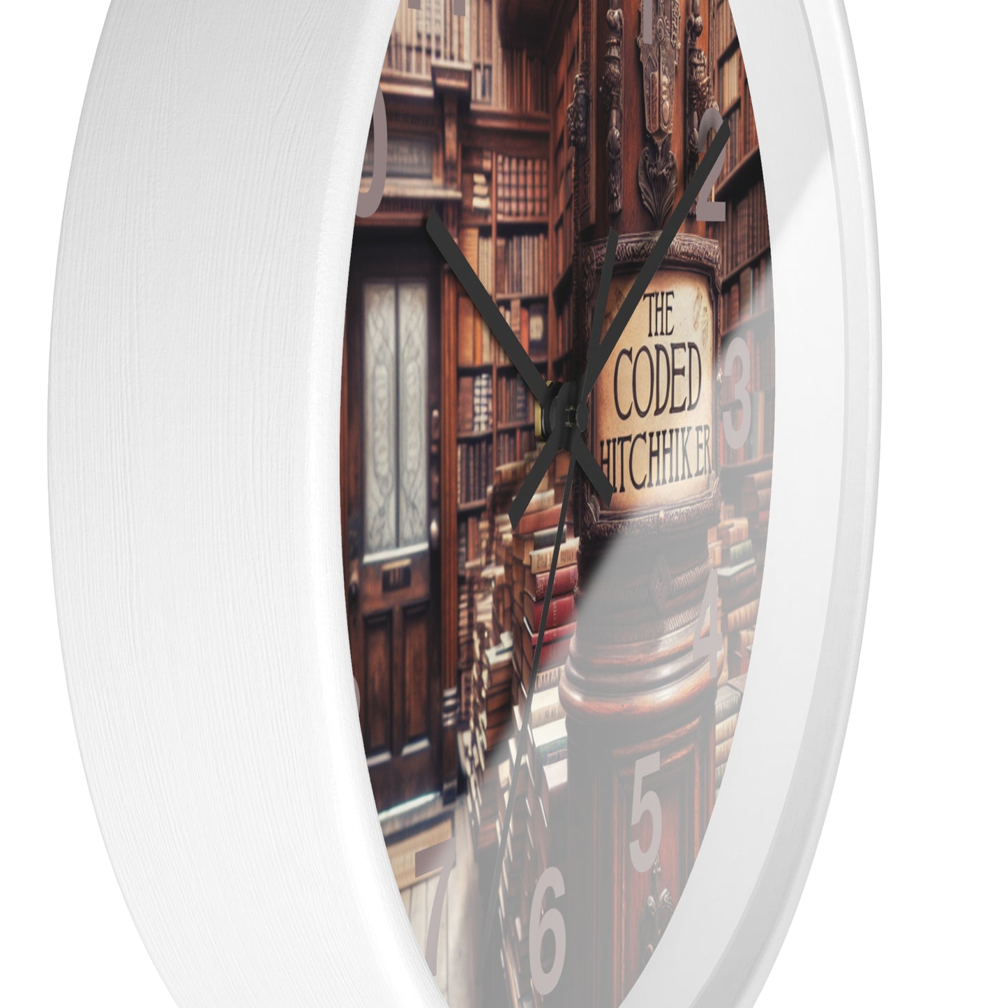 The Coded Hitchhiker Wall Clock
