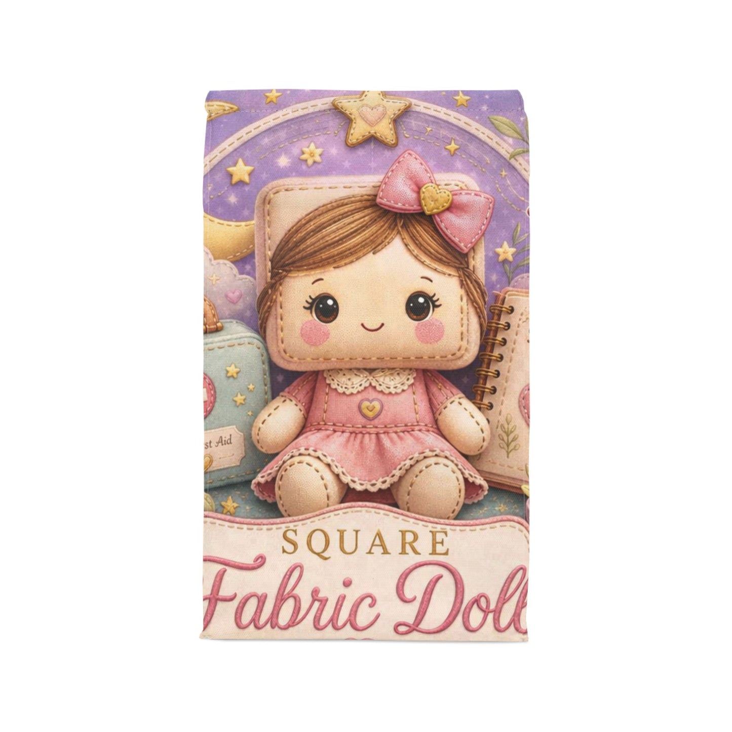 SQUARE FABRIC DOLL Polyester Lunch Bag