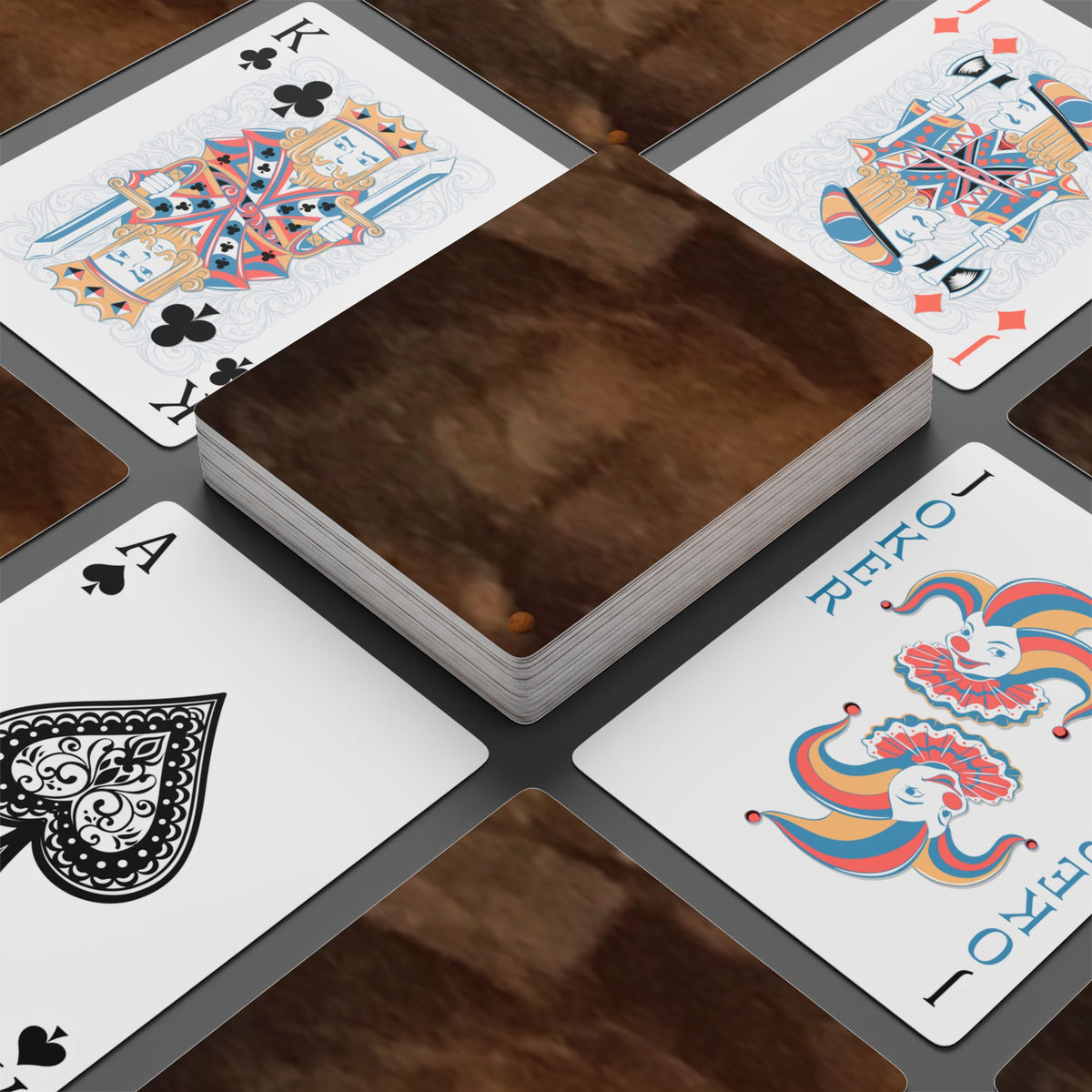 EDITH EINSTEIN WALNUT FACTORY 21 Poker Playing Cards