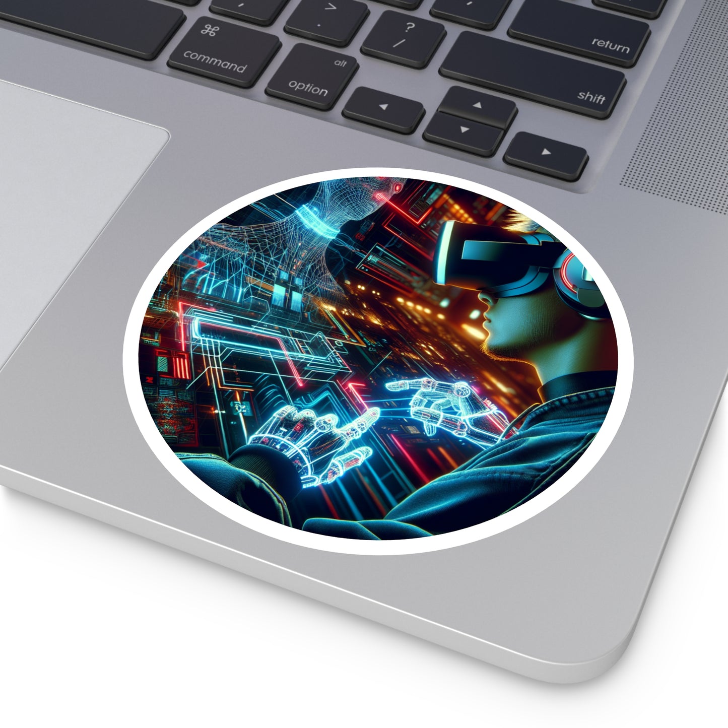 Tech Gamer Round Stickers