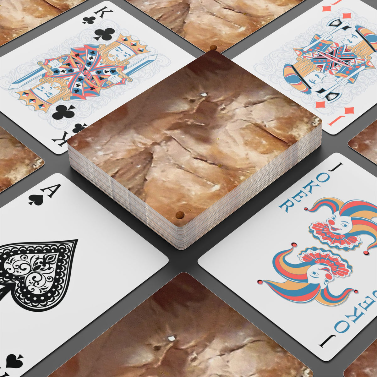 EDITH EINSTEIN WALNUT FACTORY 4 Poker Playing Cards
