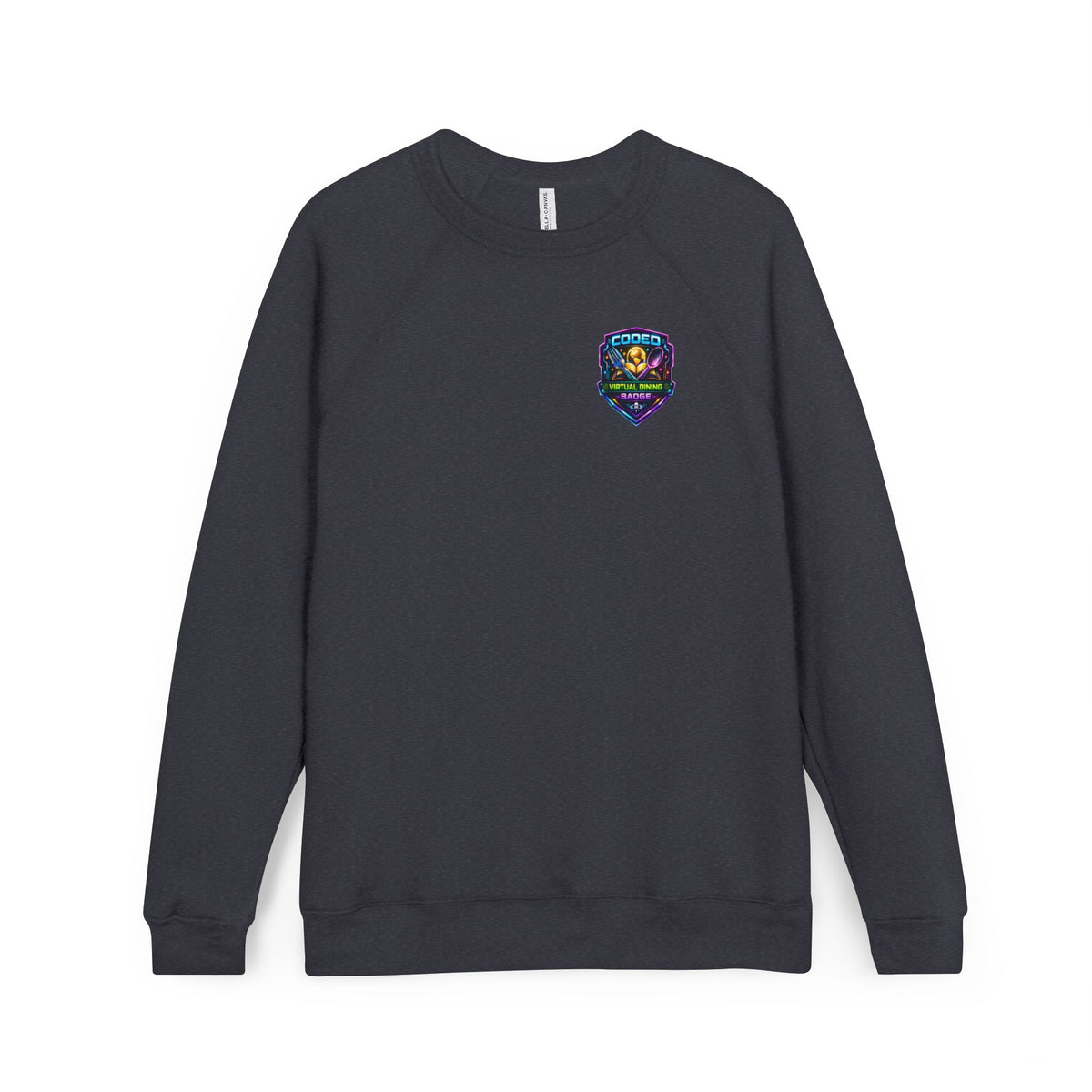 CODED VIRTUAL DINING 3 Sponge Fleece Raglan Sweatshirt