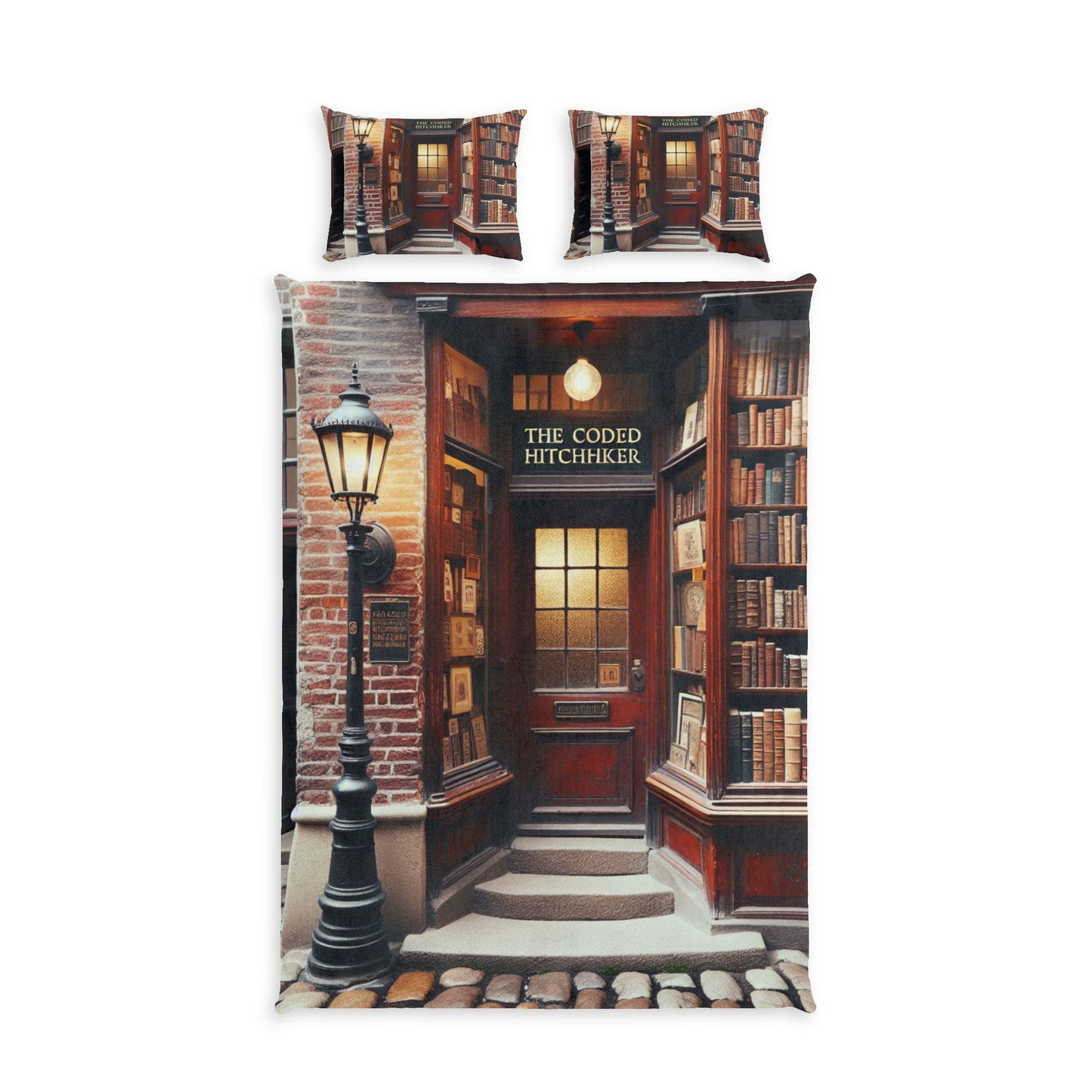 THE CODED HITCHHIKER Cotton Bed Set