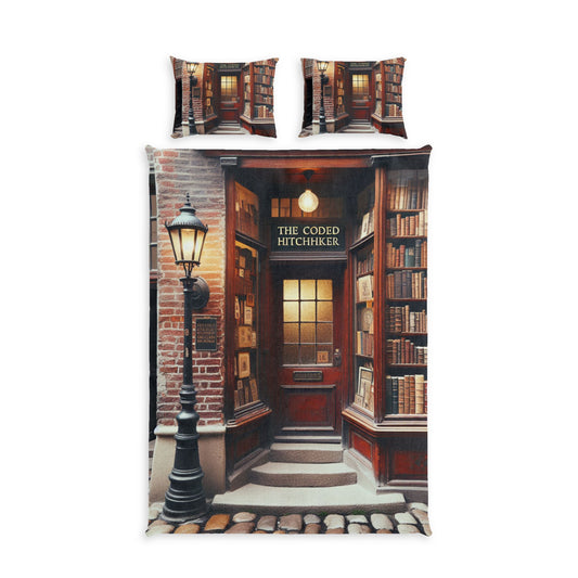 THE CODED HITCHHIKER Cotton Bed Set
