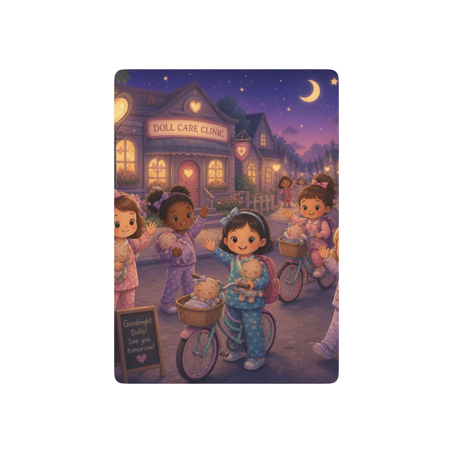SQUARE FABRIC DOLL COMMUNITY Poker Playing Cards
