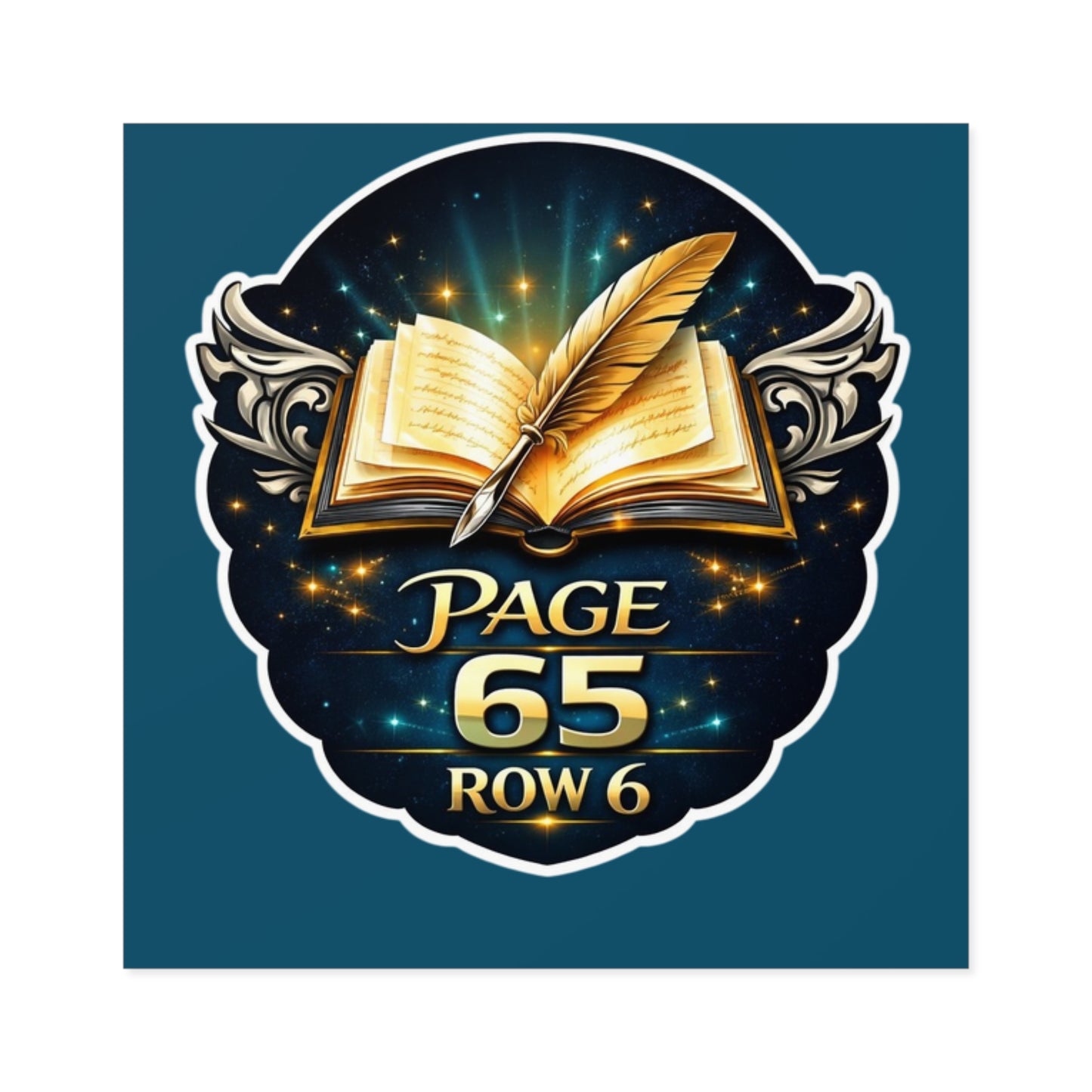 PAGE 65 ROW 6 Square Stickers, Indoor\Outdoor