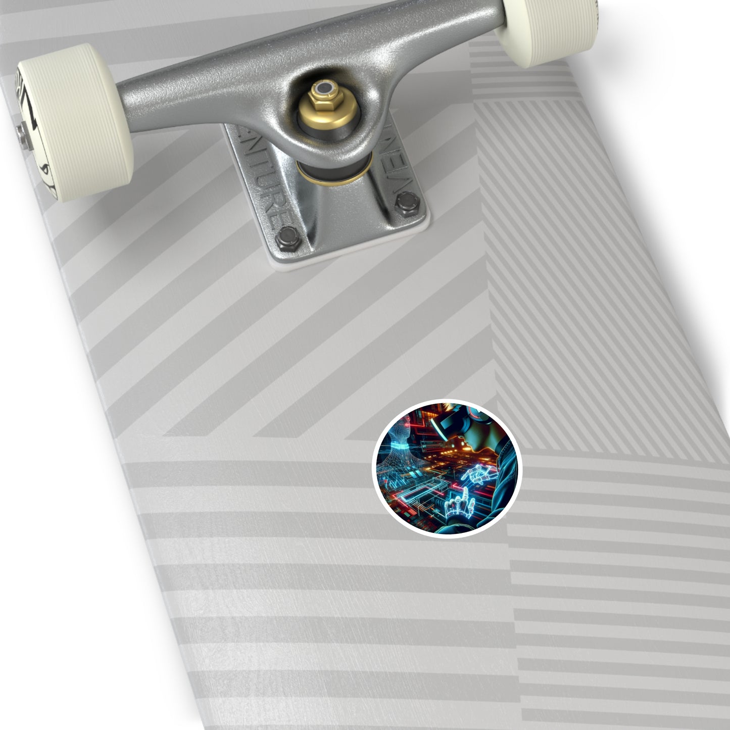 Tech Gamer Round Stickers