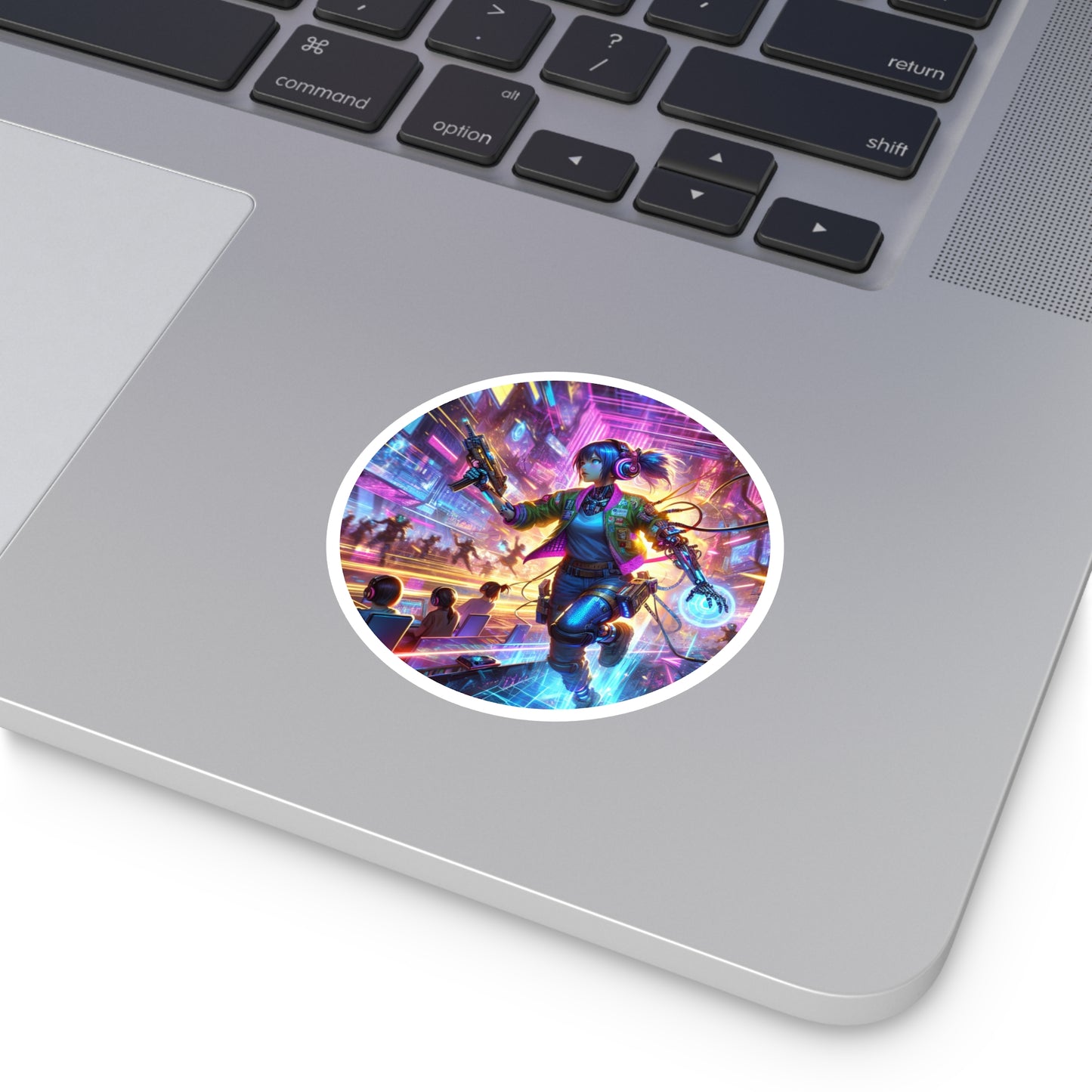 Cyborg Gamer Stickers