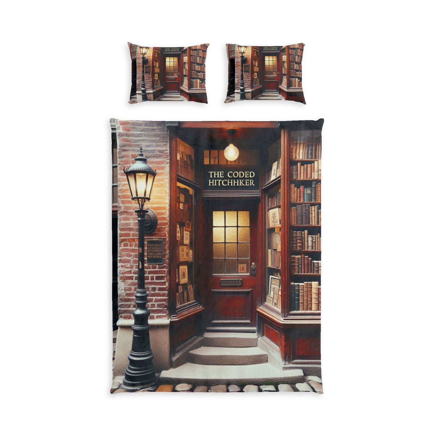 THE CODED HITCHHIKER Cotton Bed Set