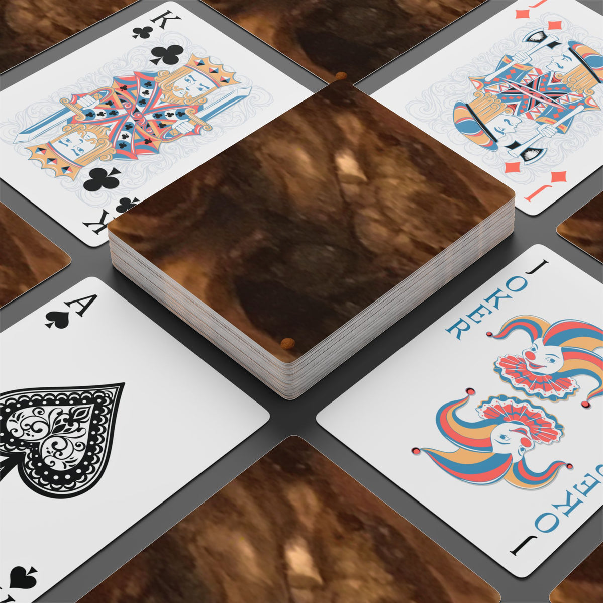 EDITH EINSTEIN WALNUT FACTORY 14 Poker Playing Cards