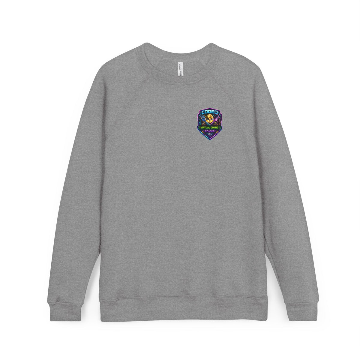CODED VIRTUAL DINING 3 Sponge Fleece Raglan Sweatshirt
