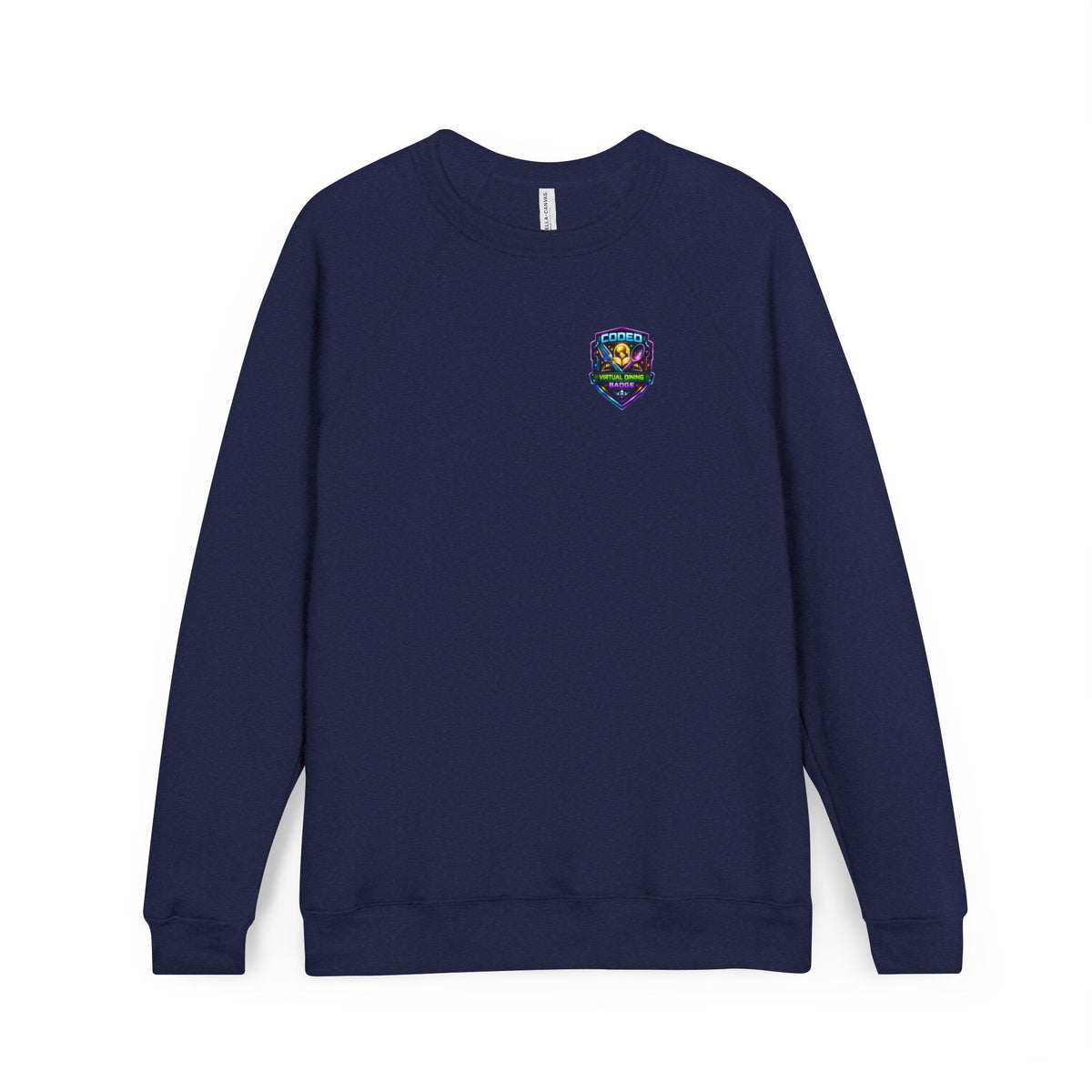 CODED VIRTUAL DINING 3 Sponge Fleece Raglan Sweatshirt