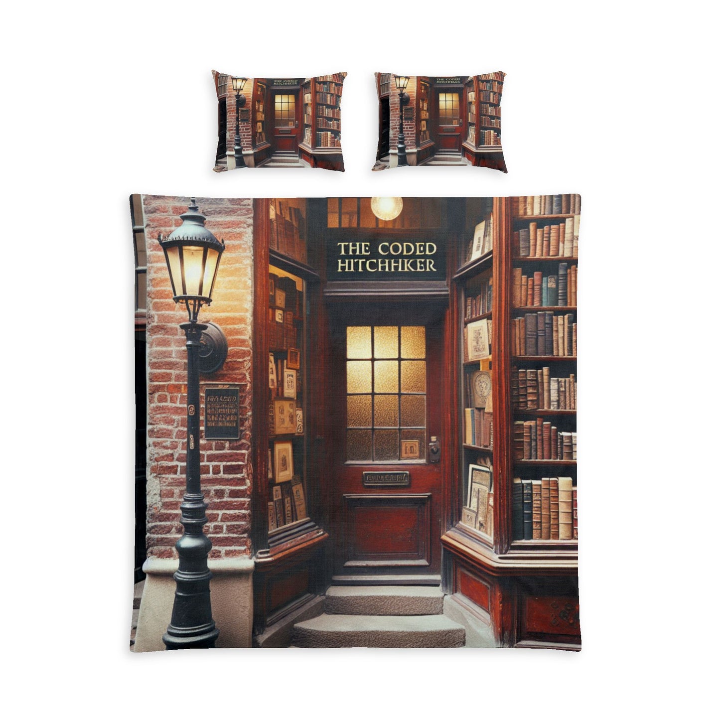THE CODED HITCHHIKER Cotton Bed Set