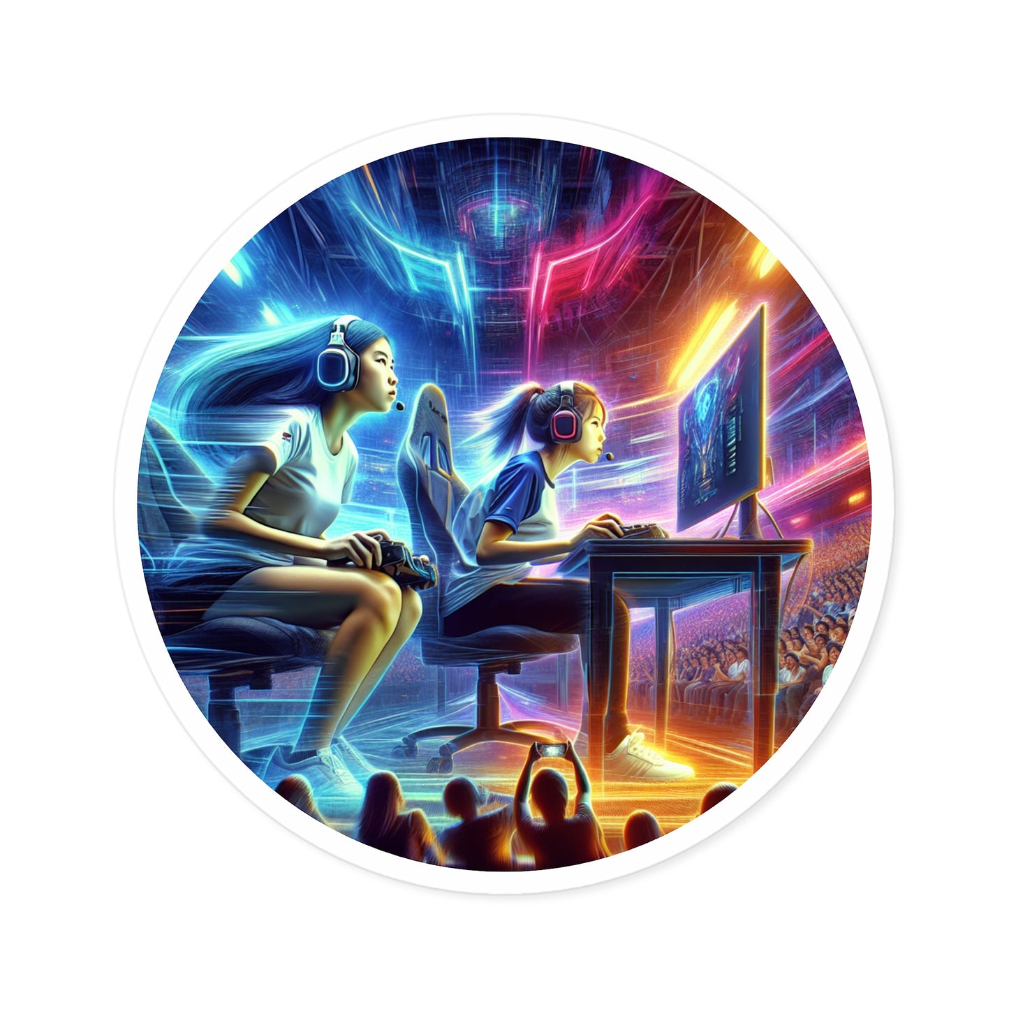 Gamer Stickers Female Teens