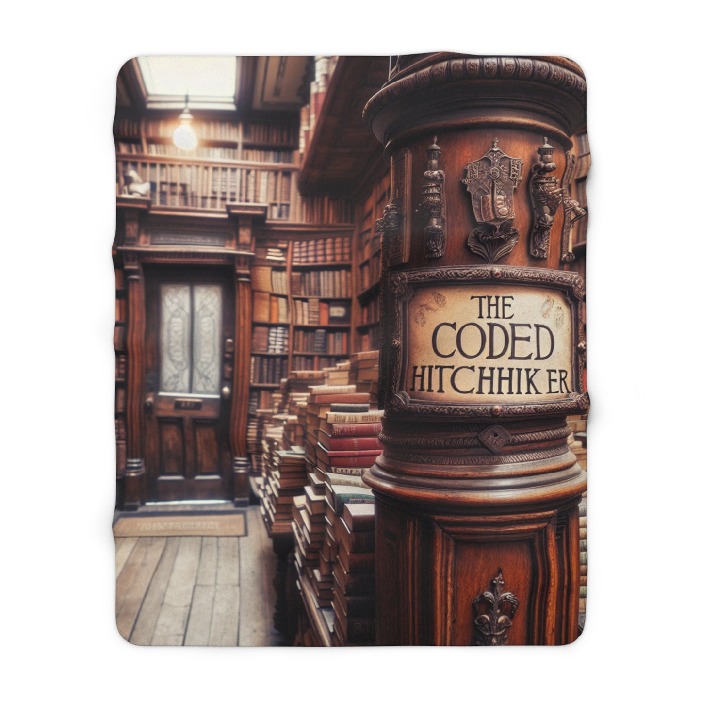 The Coded Hitchhiker Sherpa Fleece Blanket