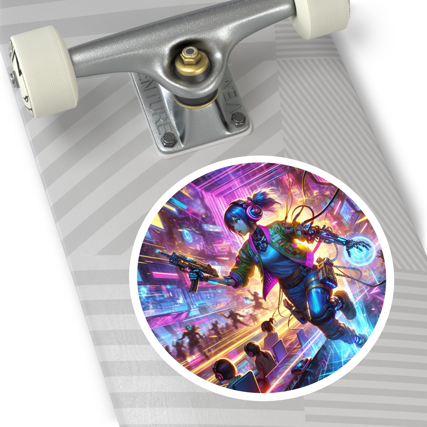 Cyborg Gamer Stickers