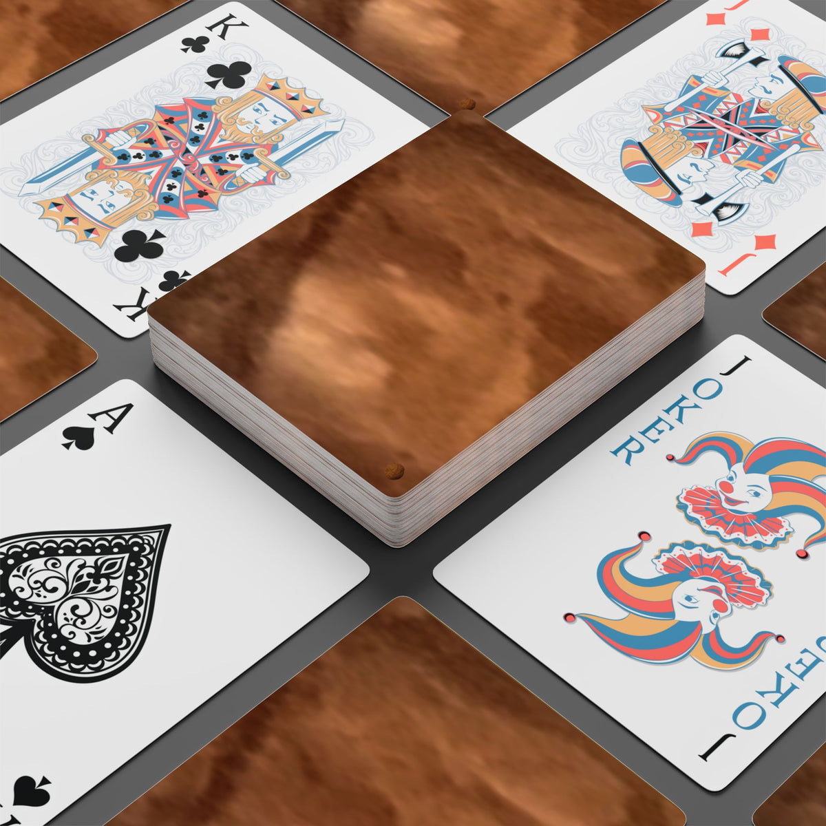 EDITH EINSTEIN WALNUT FACTORY 20 Poker Playing Cards