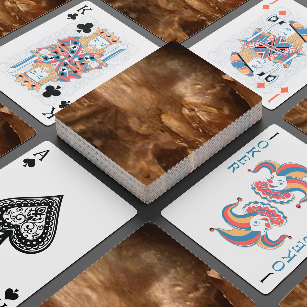 EDITH EINSTEIN WALNUT FACTORY 13 Poker Playing Cards