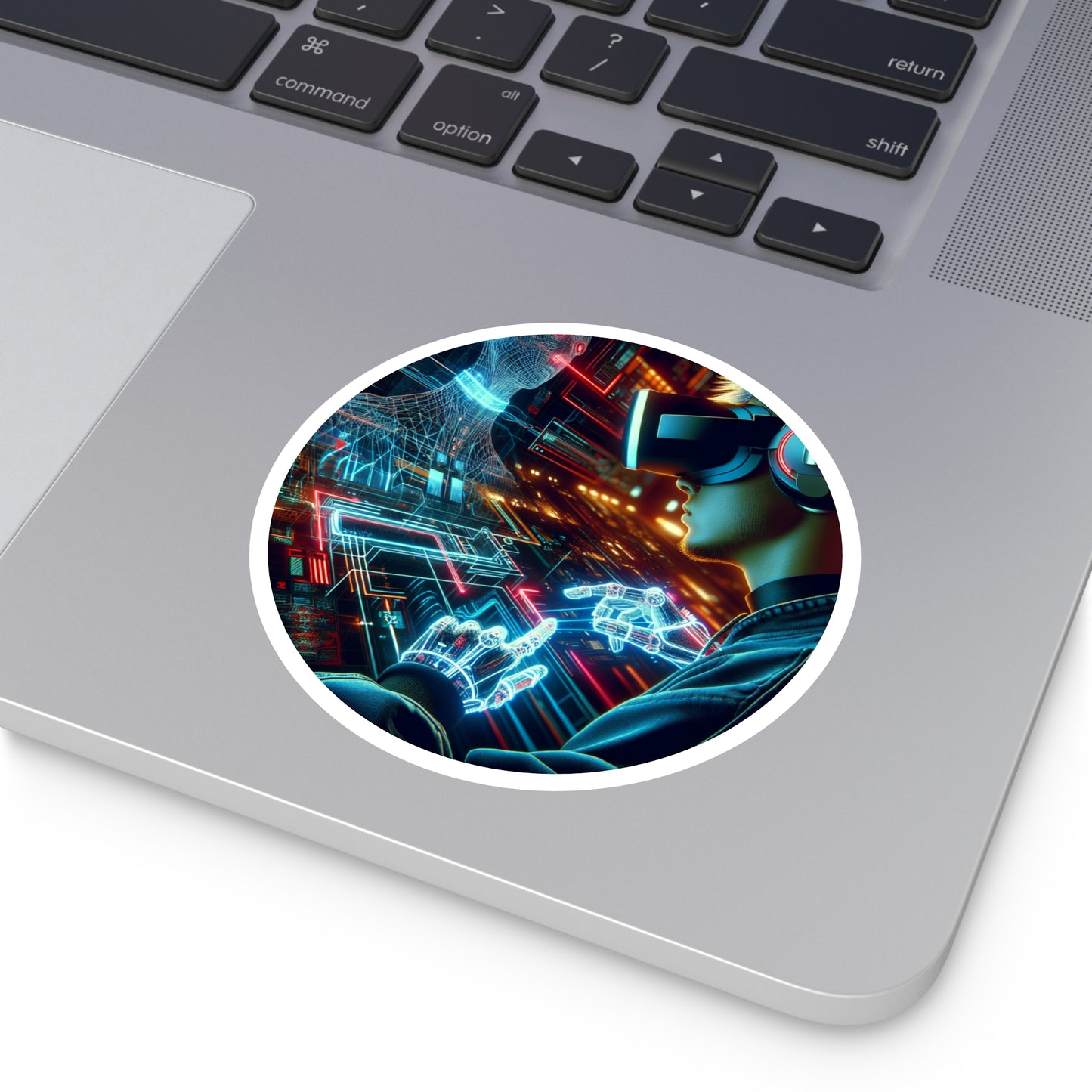 Tech Gamer Round Stickers