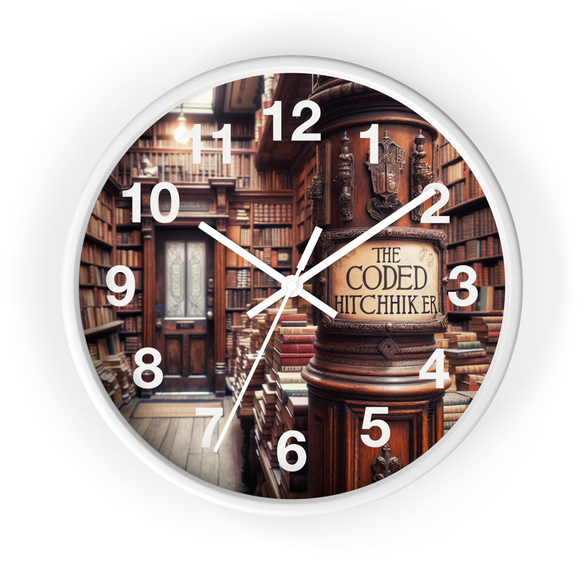 The Coded Hitchhiker Wall Clock