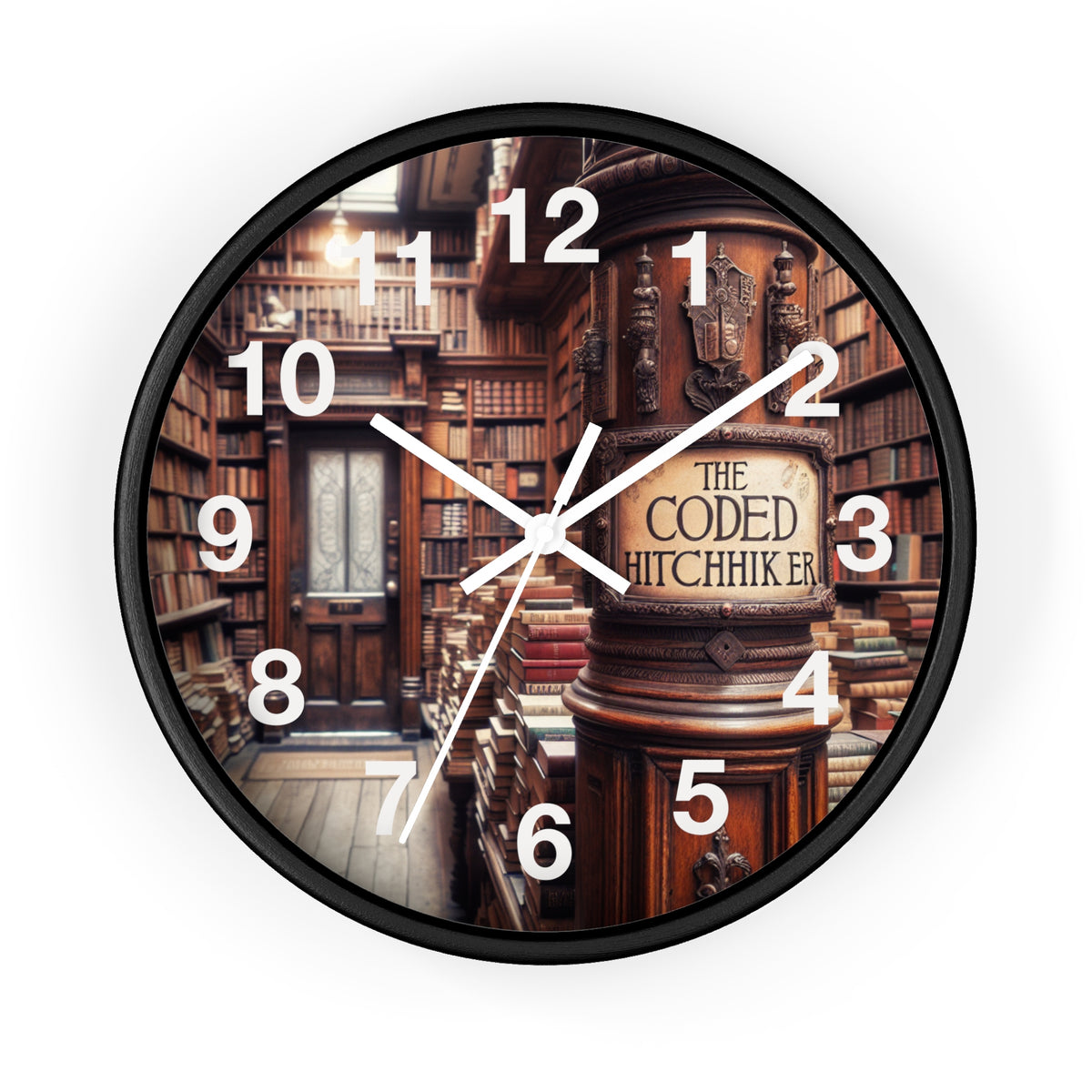 The Coded Hitchhiker Wall Clock