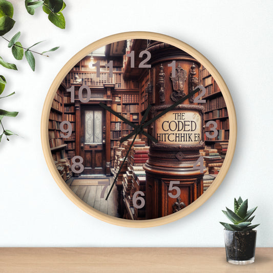 The Coded Hitchhiker Wall Clock