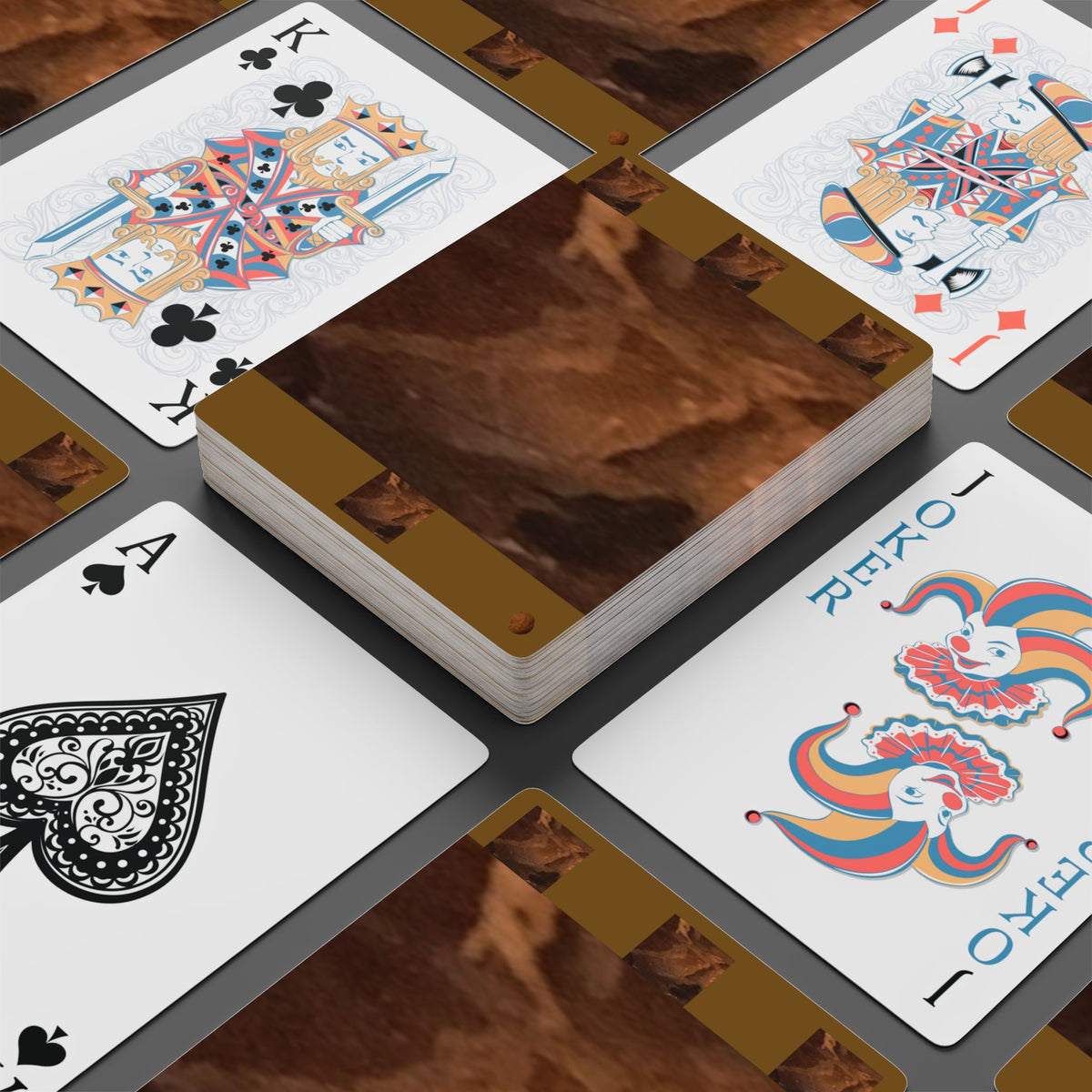 EDITH EINSTEIN WALNUT FACTORY 18 Poker Playing Cards