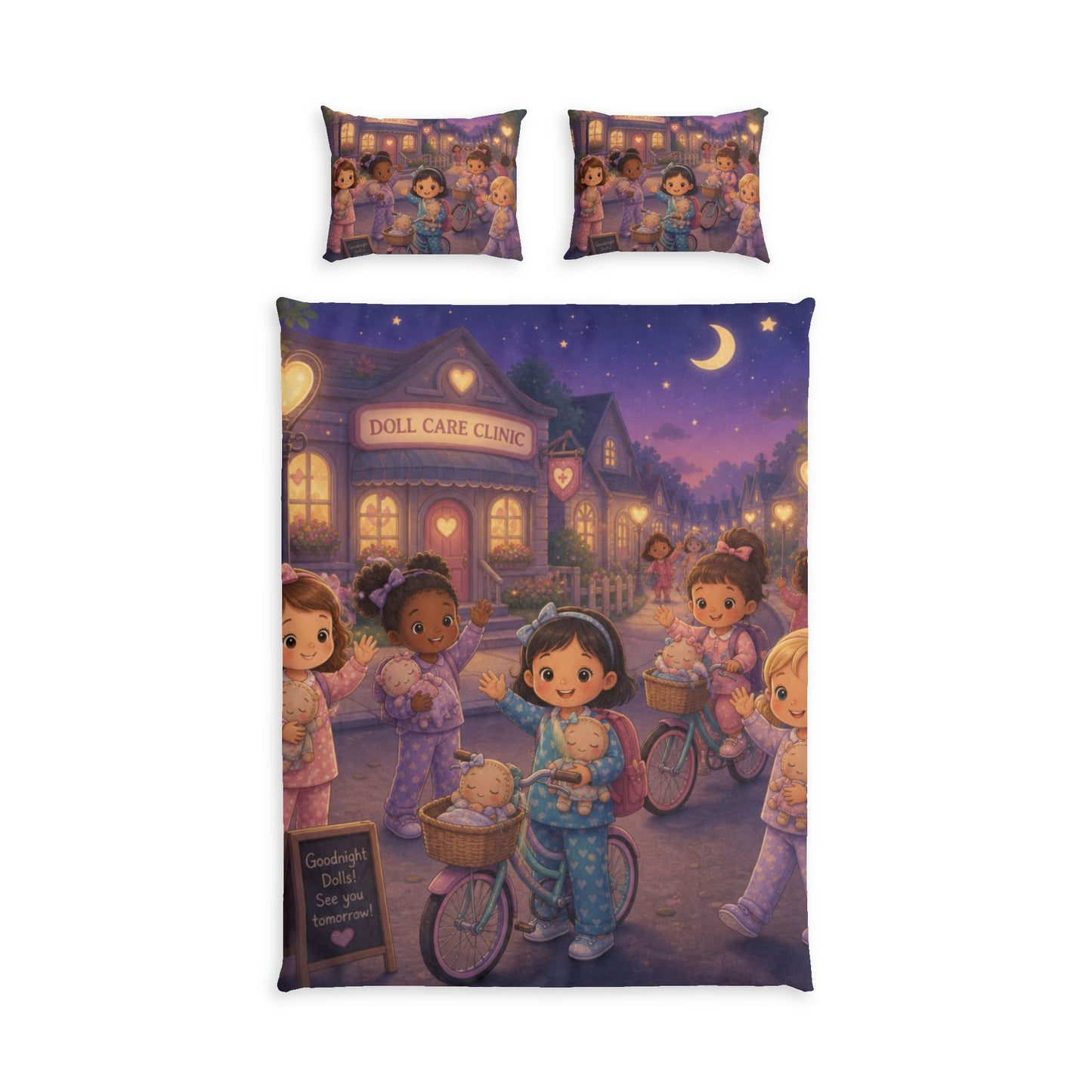 SQUARE FABRIC DOLL COMMUNITY Cotton Bed Set