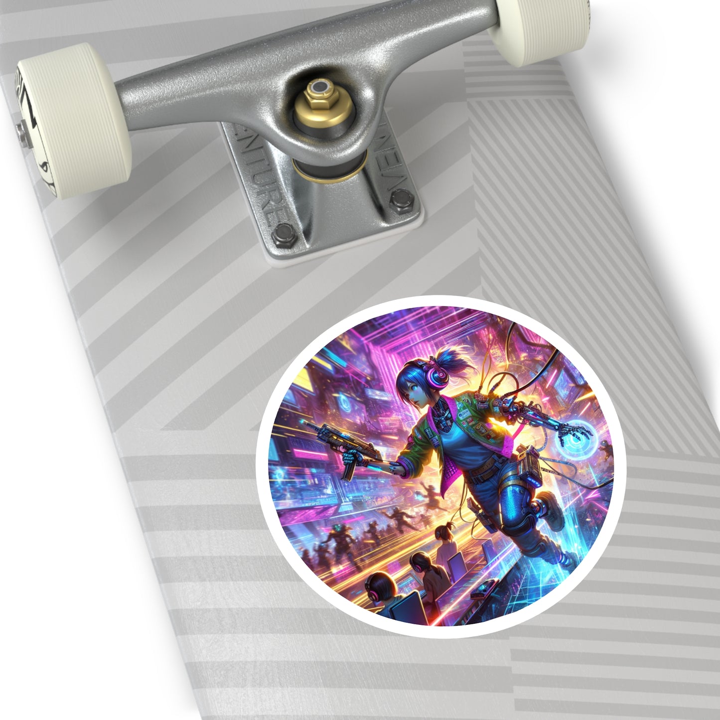 Cyborg Gamer Stickers