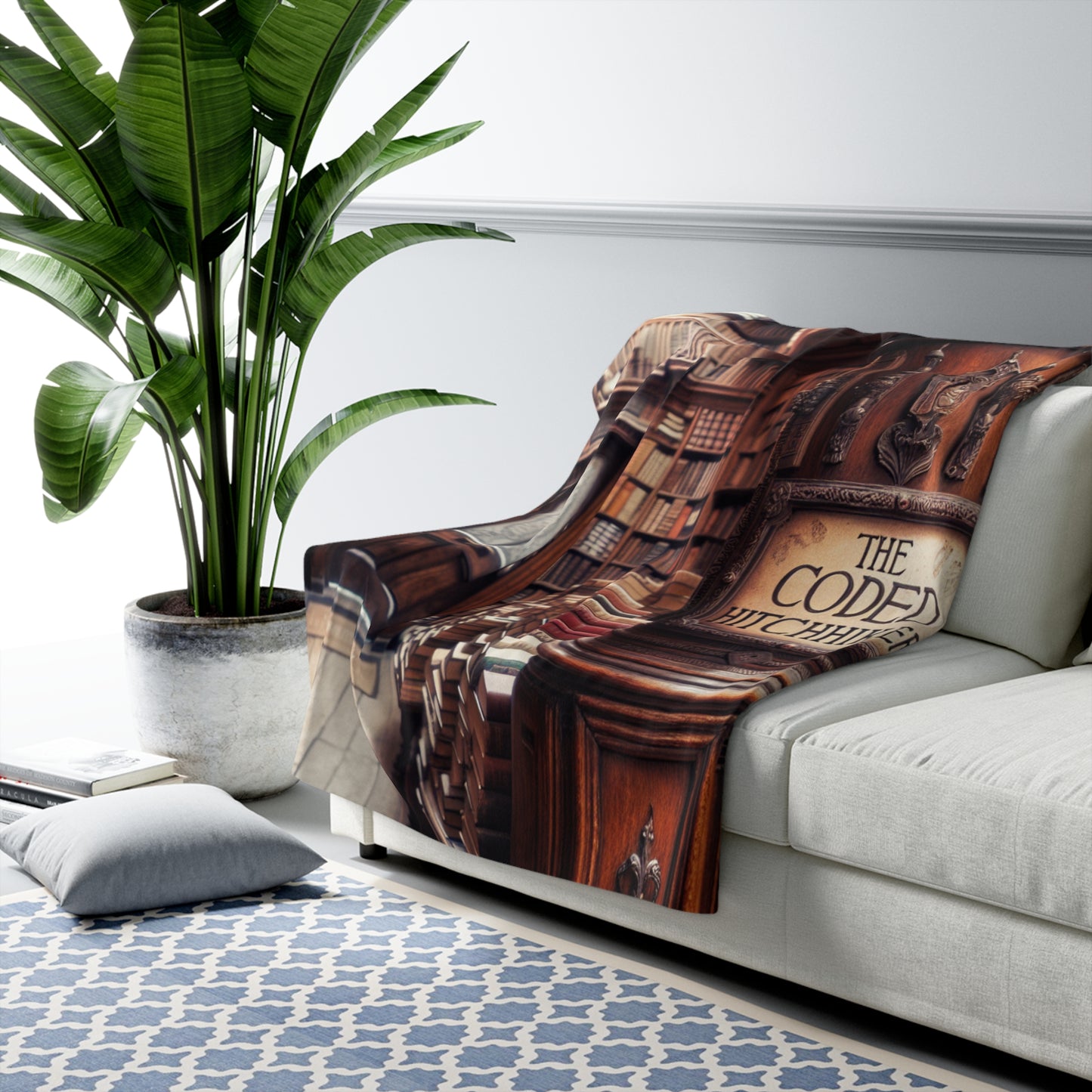 The Coded Hitchhiker Sherpa Fleece Blanket