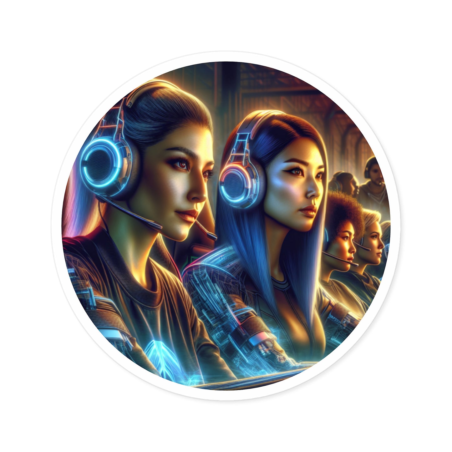 Gamer Stickers for Competitive Adult Female Players