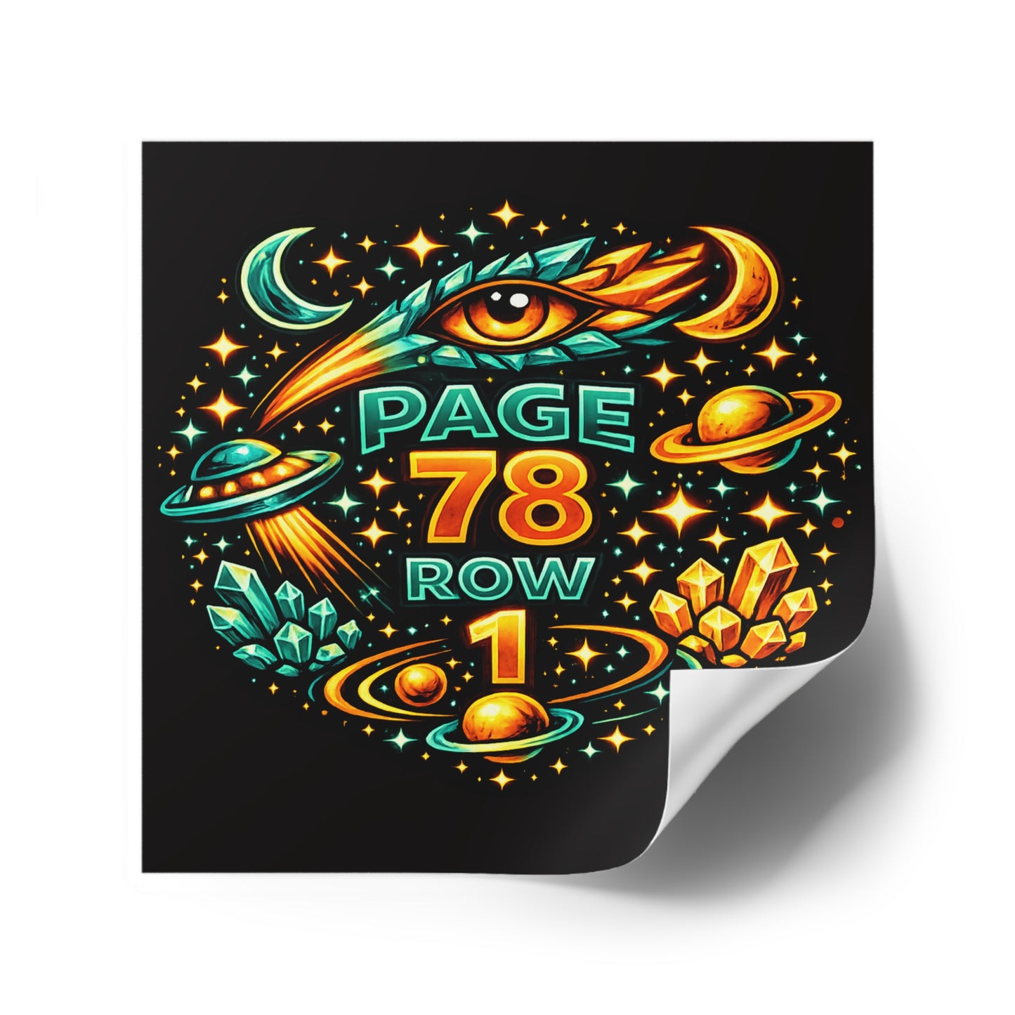 PAGE 78 ROW 1 Square Stickers, Indoor\Outdoor