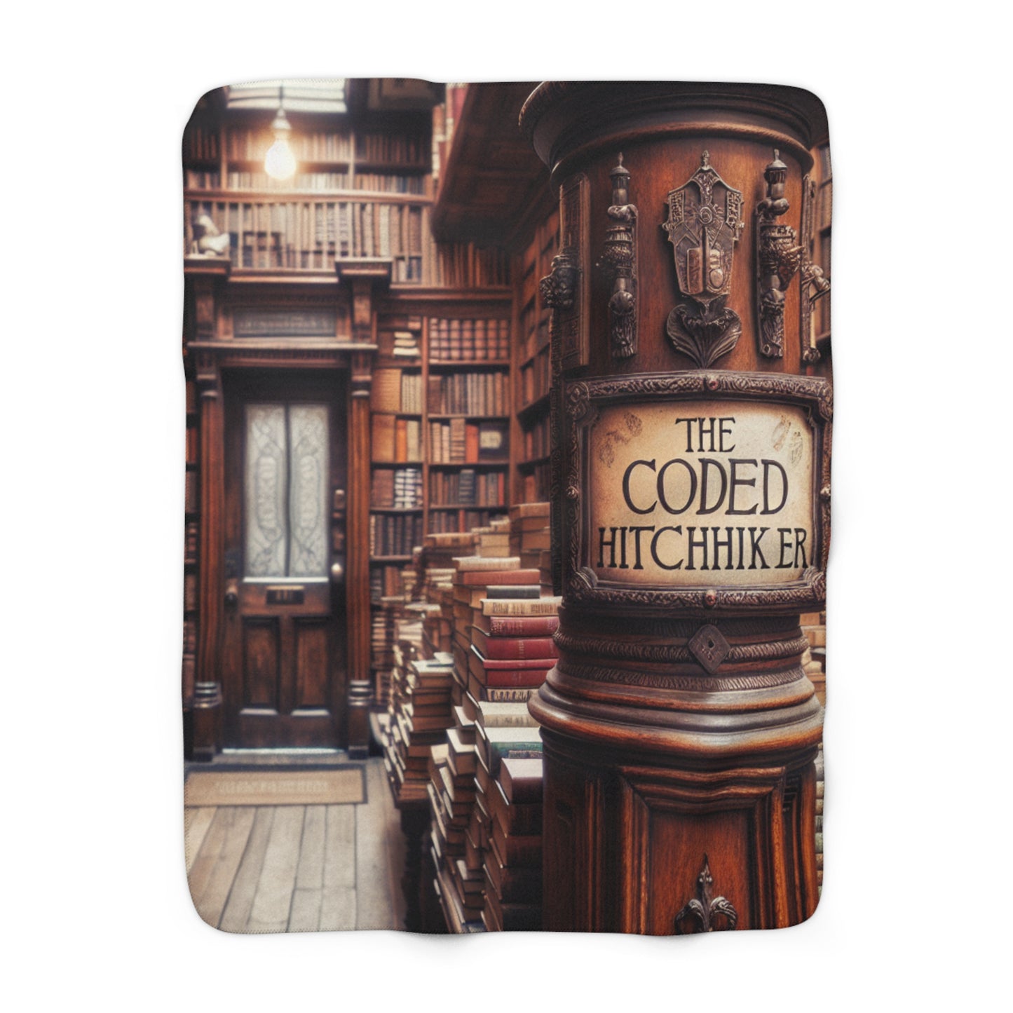 The Coded Hitchhiker Sherpa Fleece Blanket