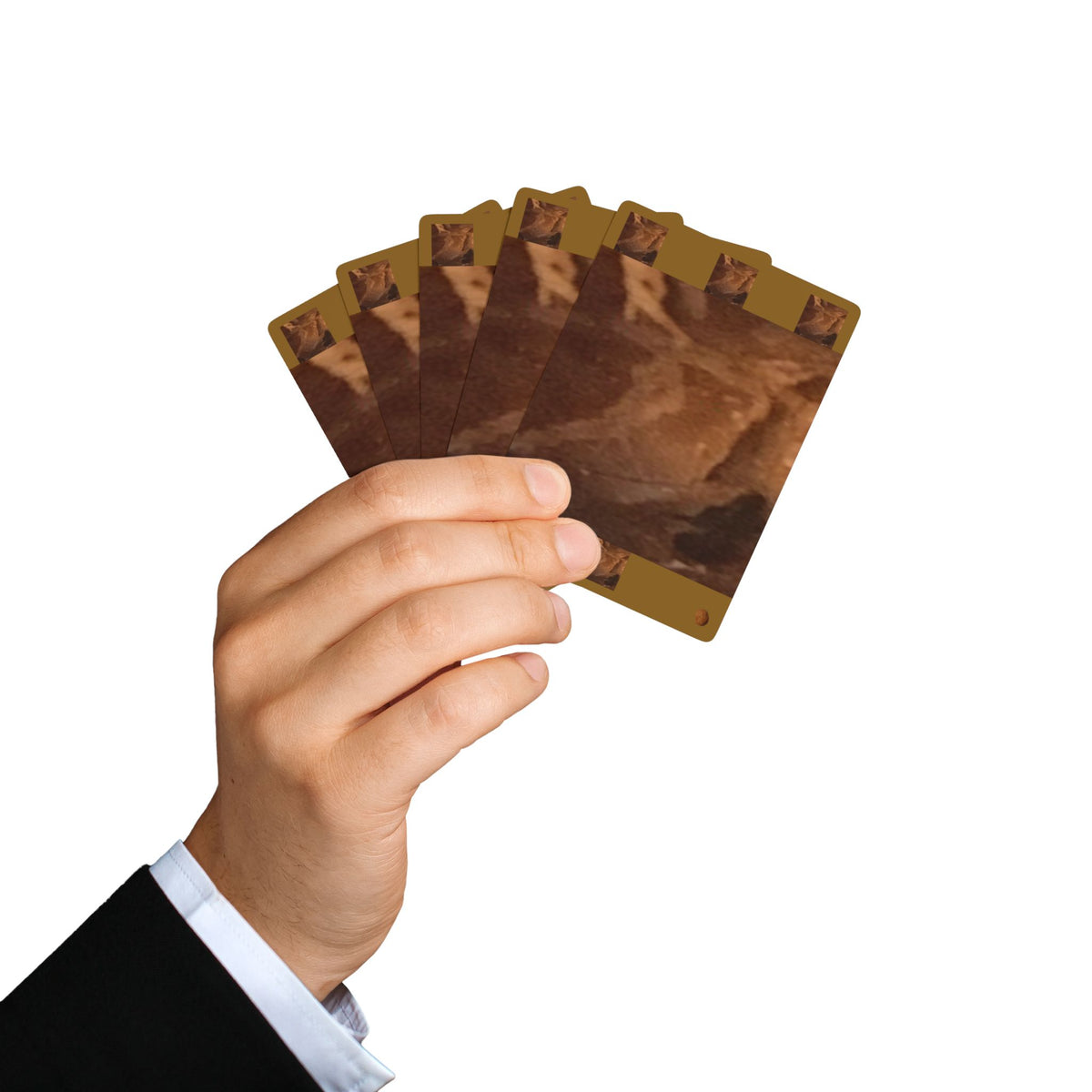 EDITH EINSTEIN WALNUT FACTORY 18 Poker Playing Cards