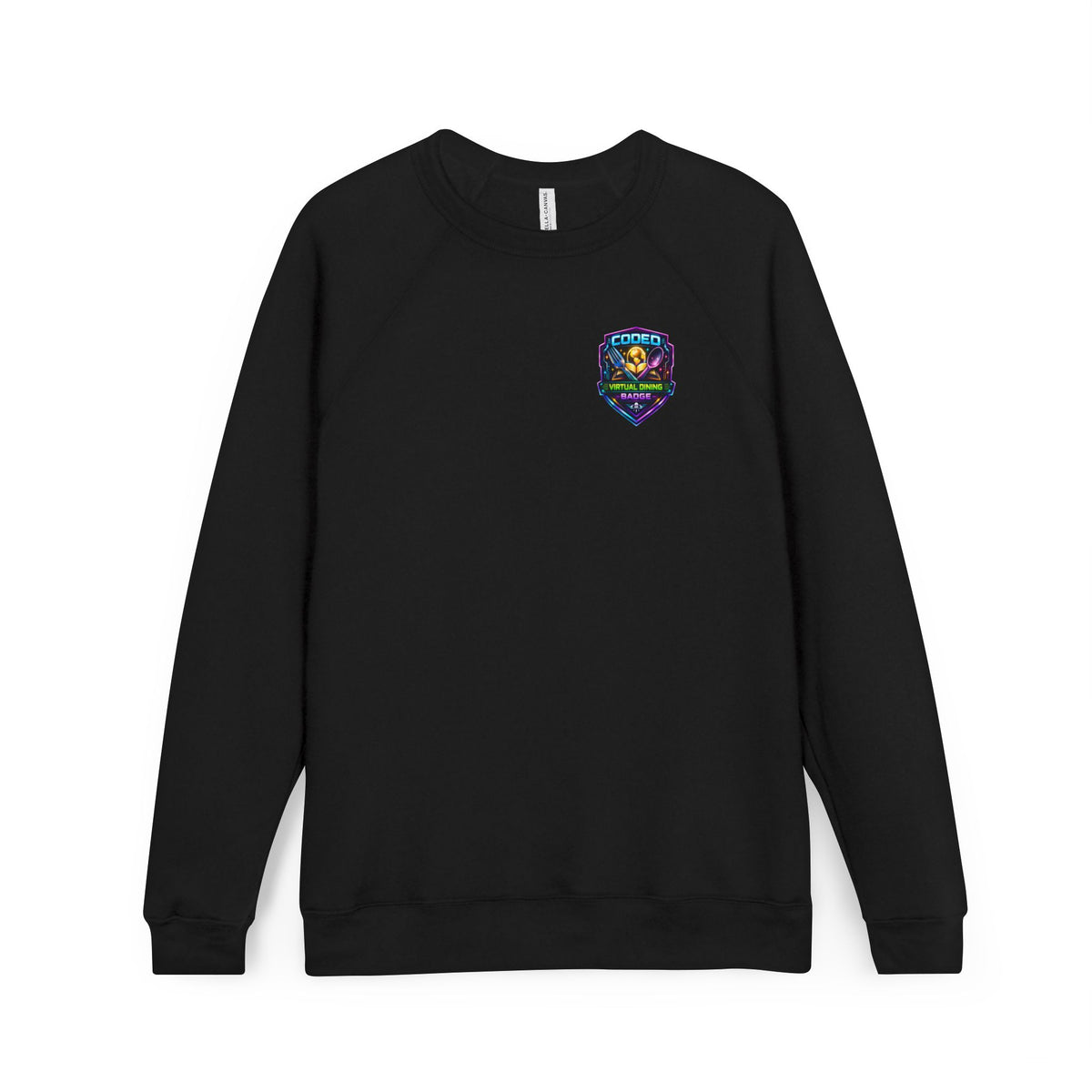 CODED VIRTUAL DINING 3 Sponge Fleece Raglan Sweatshirt